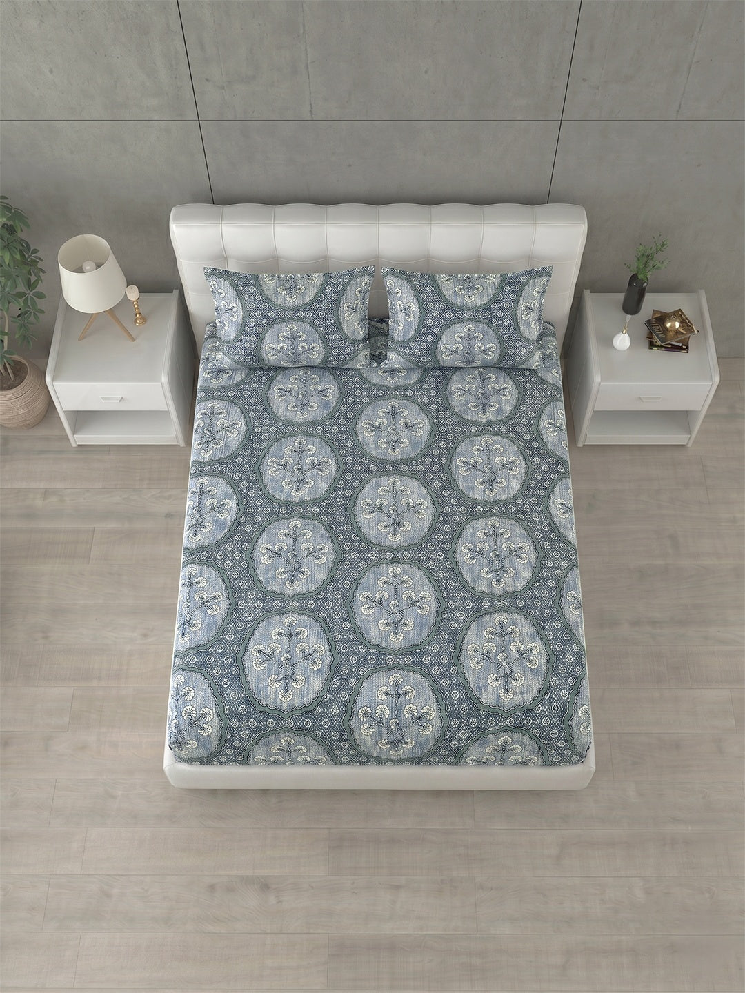 Honeybrush Collection Bedsheet with 2 Pillow Covers (A)