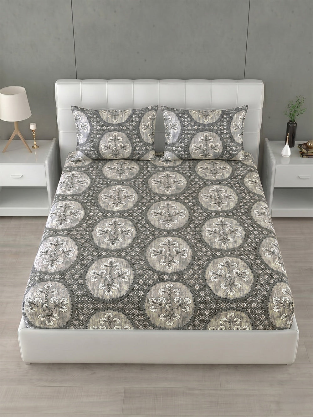 Honeybrush Collection Bedsheet with 2 Pillow Covers (B)