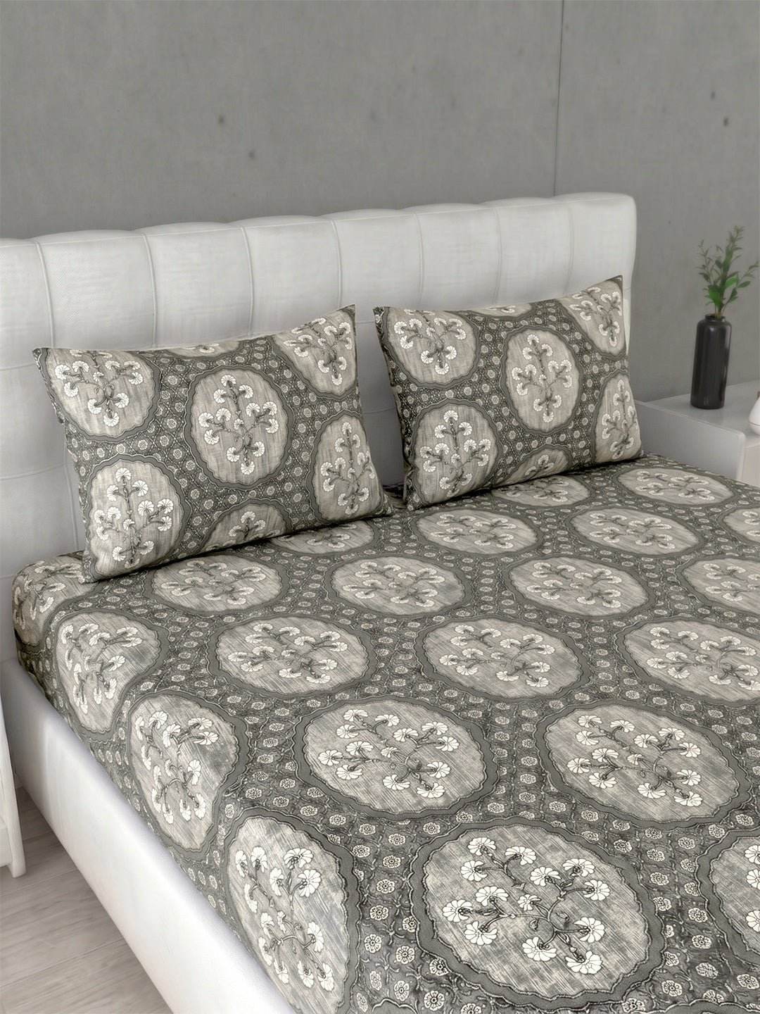 Honeybrush Collection Bedsheet with 2 Pillow Covers (B)