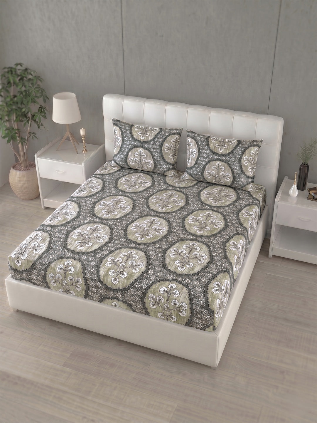 Honeybrush Collection Bedsheet with 2 Pillow Covers (B)