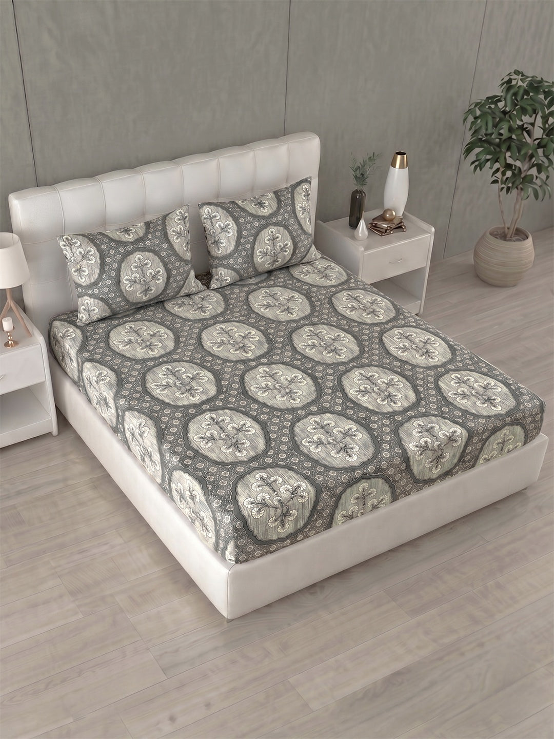 Honeybrush Collection Bedsheet with 2 Pillow Covers (B)