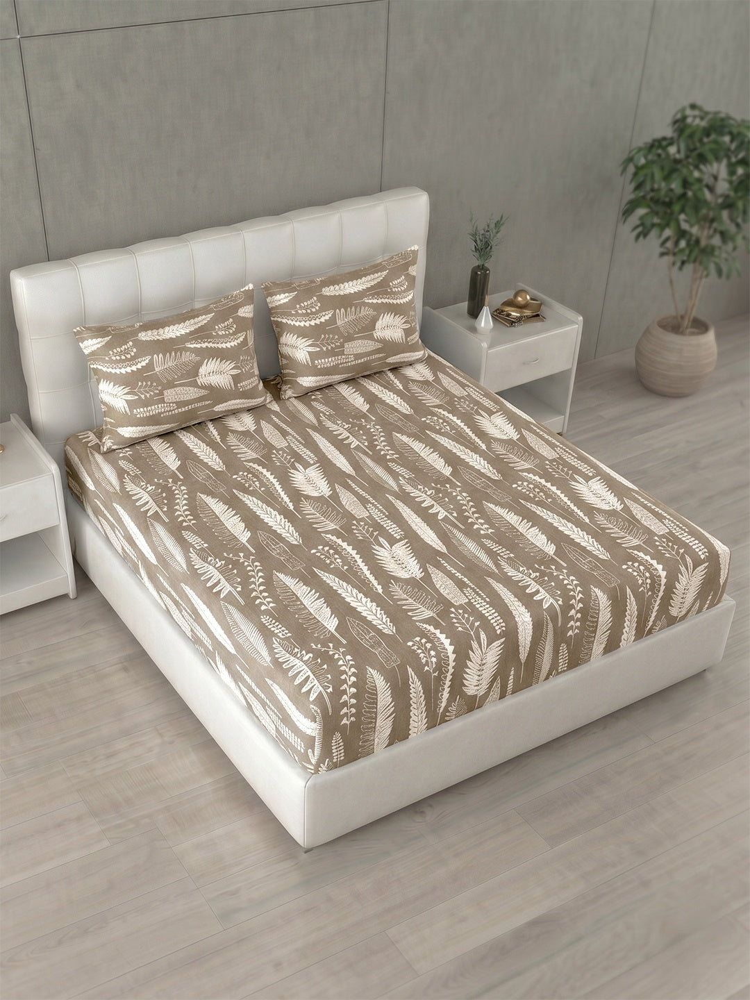 Honeybrush Collection Bedsheet with 2 Pillow Covers (A)