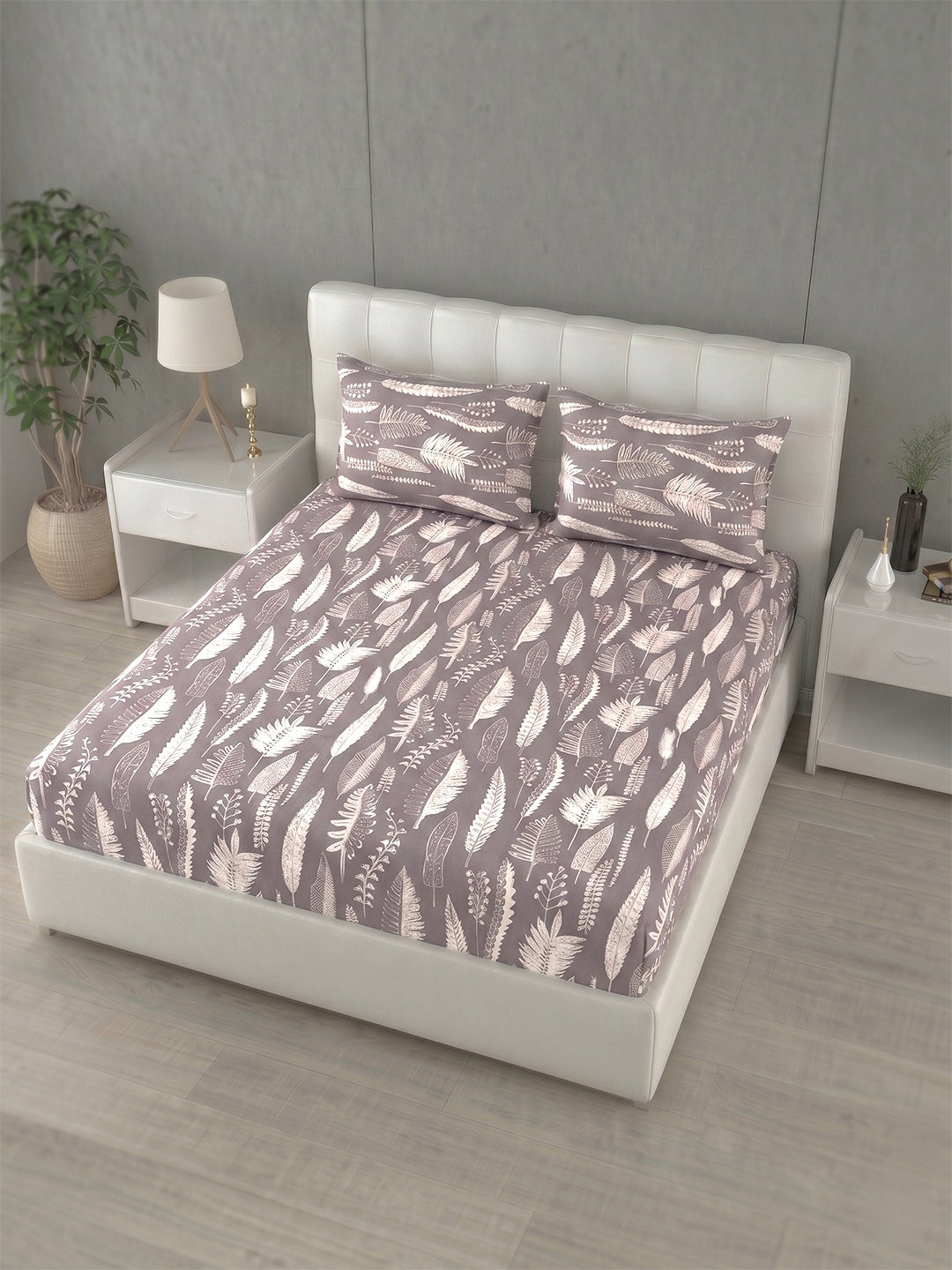 Honeybrush Collection Bedsheet with 2 Pillow Covers (B)