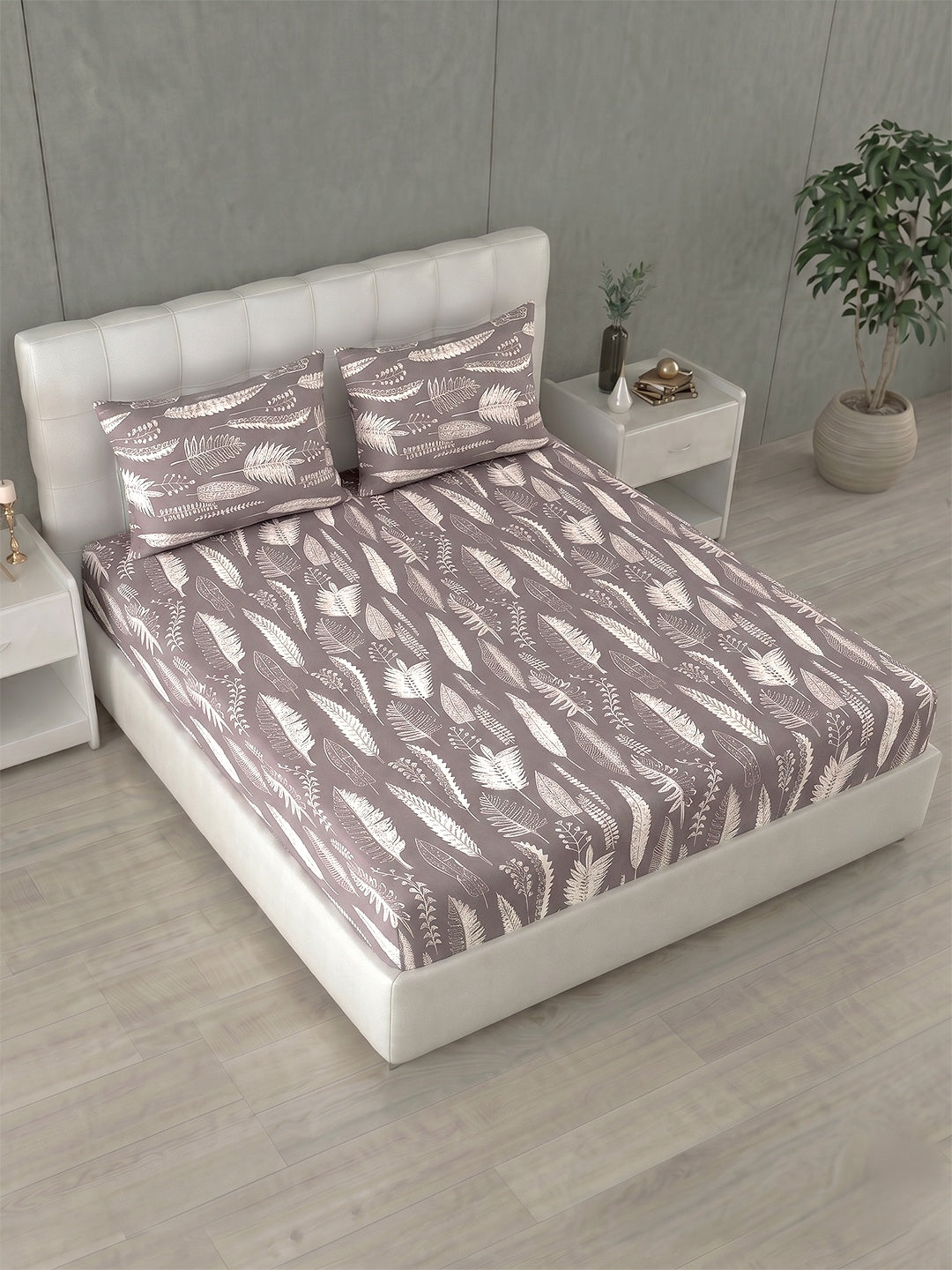 Honeybrush Collection Bedsheet with 2 Pillow Covers (B)