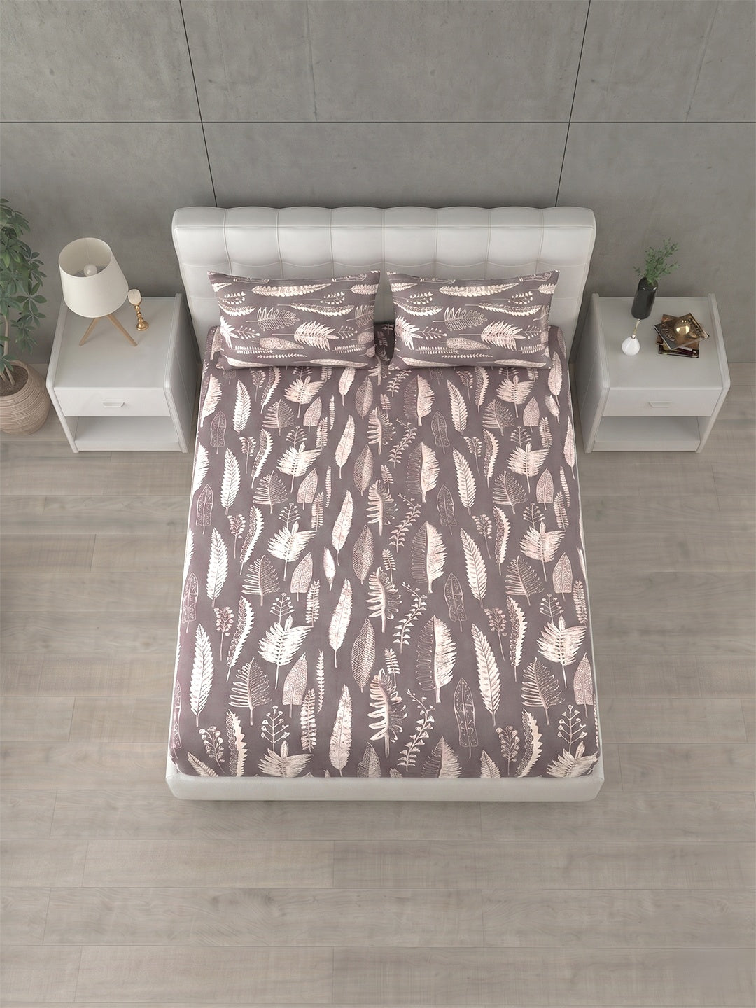 Honeybrush Collection Bedsheet with 2 Pillow Covers (B)
