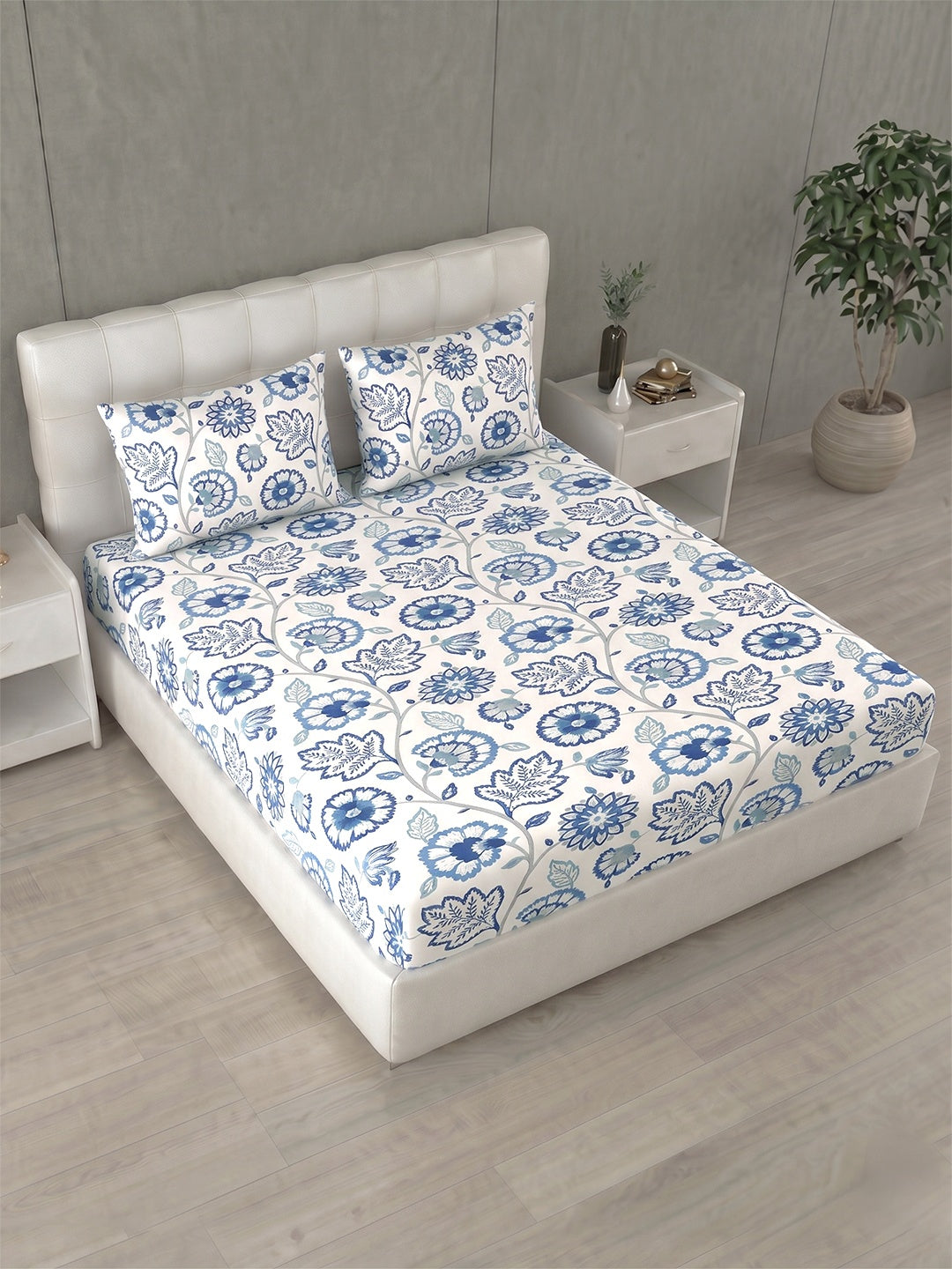Honeybrush Collection Bedsheet with 2 Pillow Covers (A)