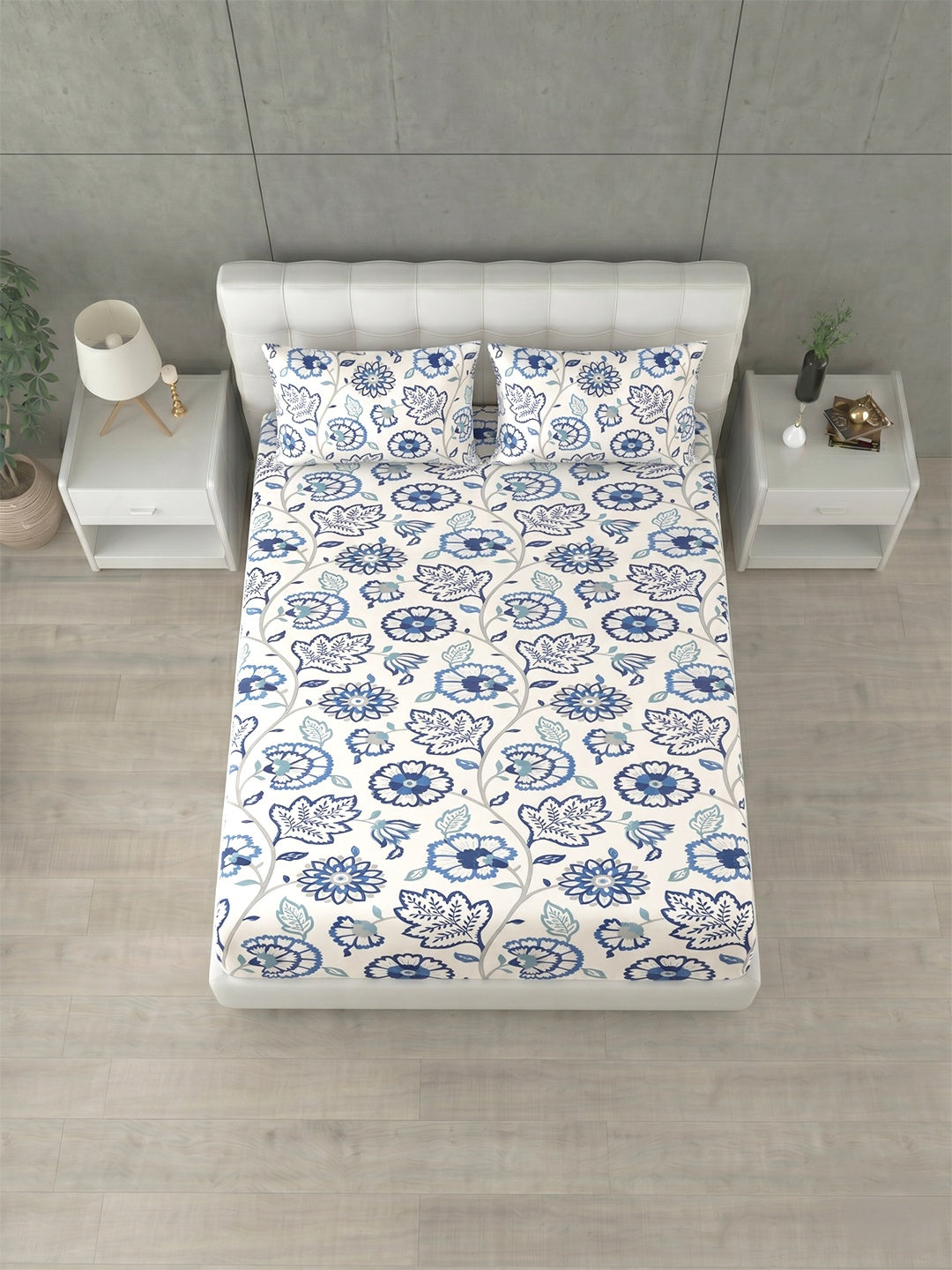 Honeybrush Collection Bedsheet with 2 Pillow Covers (A)