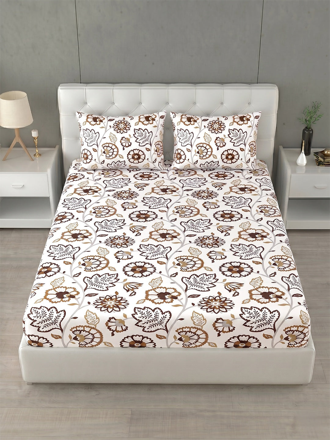 Honeybrush Collection Bedsheet with 2 Pillow Covers (B)