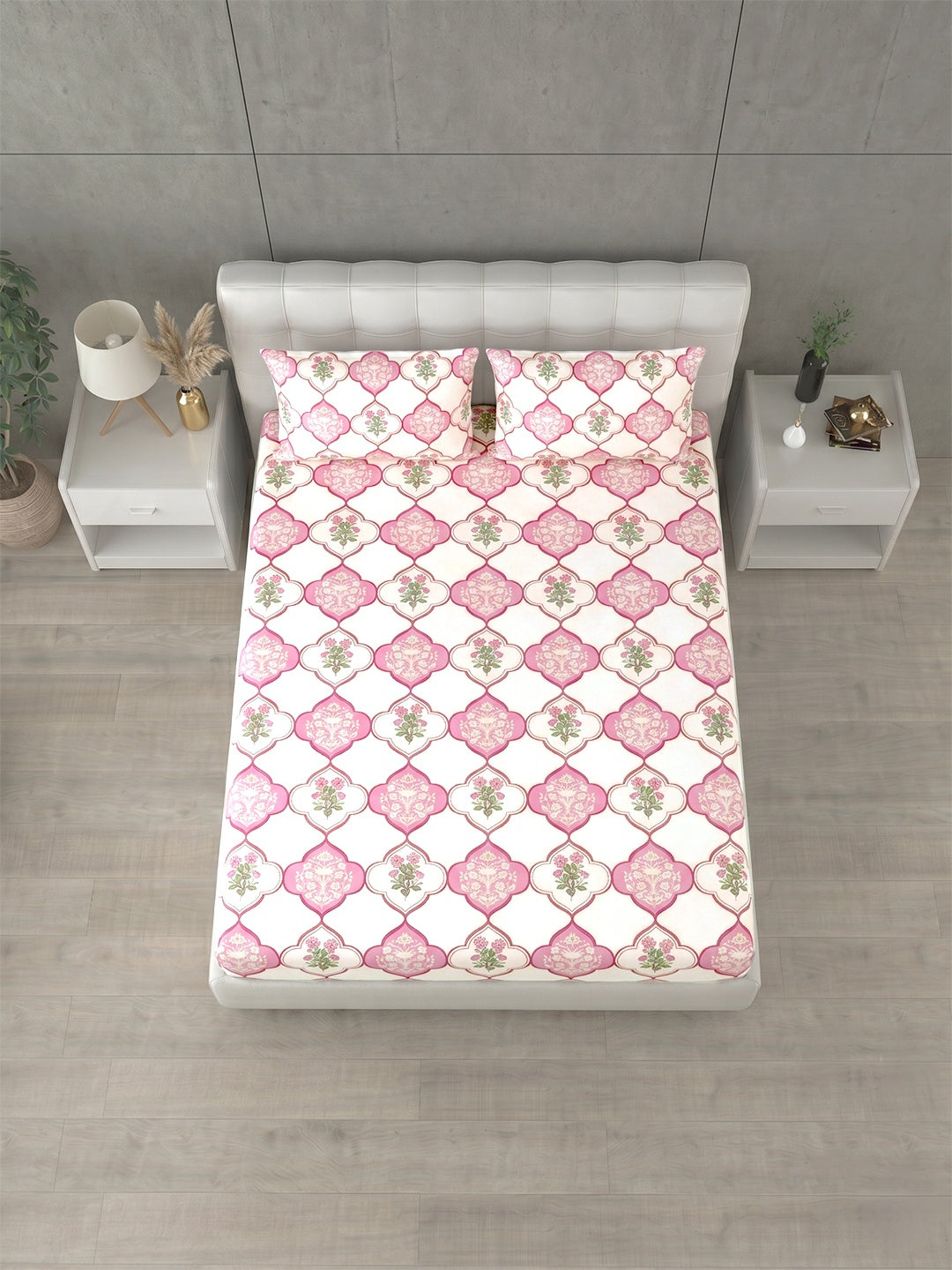 Honeybrush Collection Bedsheet with 2 Pillow Covers (A)