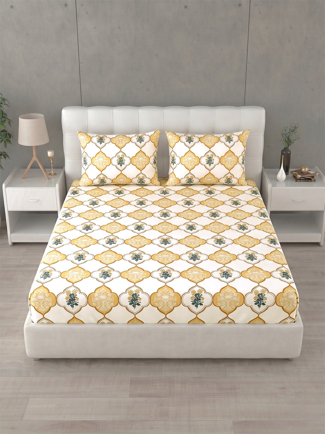 Honeybrush Collection Bedsheet with 2 Pillow Covers