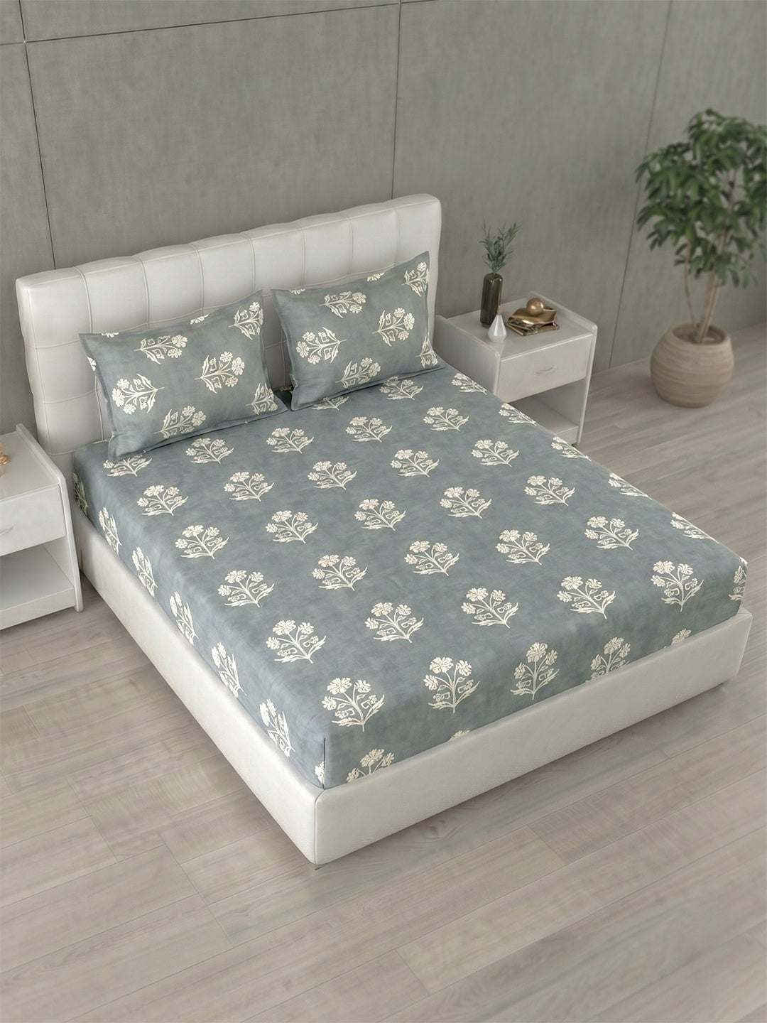 Honeybrush Collection Bedsheet with 2 Pillow Covers (A)