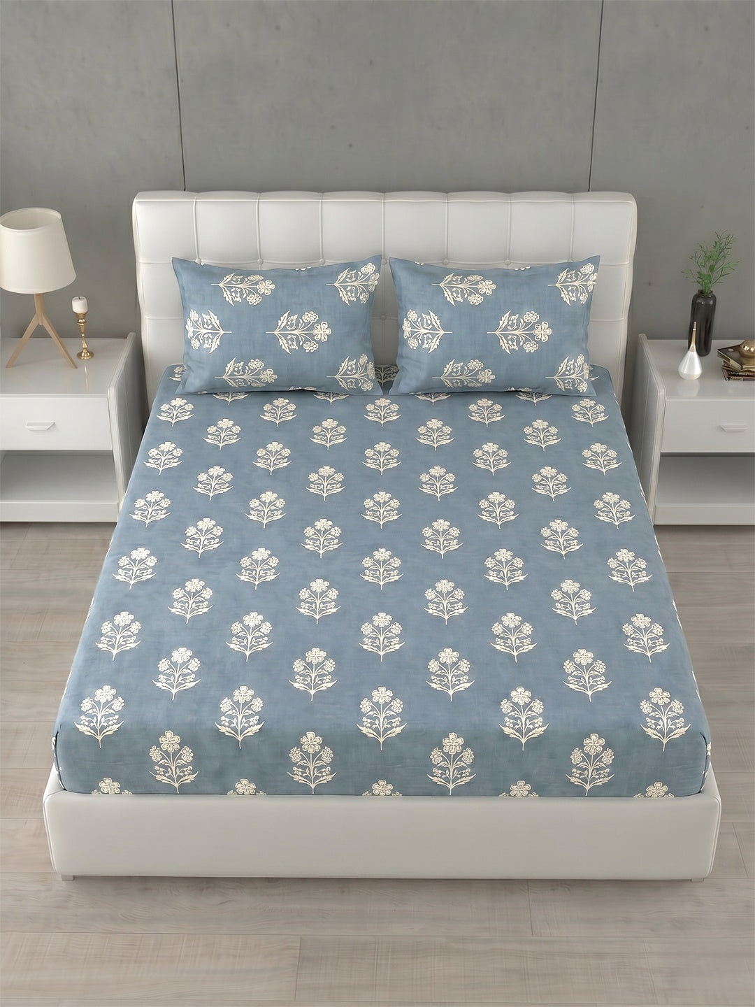 Honeybrush Collection Bedsheet with 2 Pillow Covers (B)