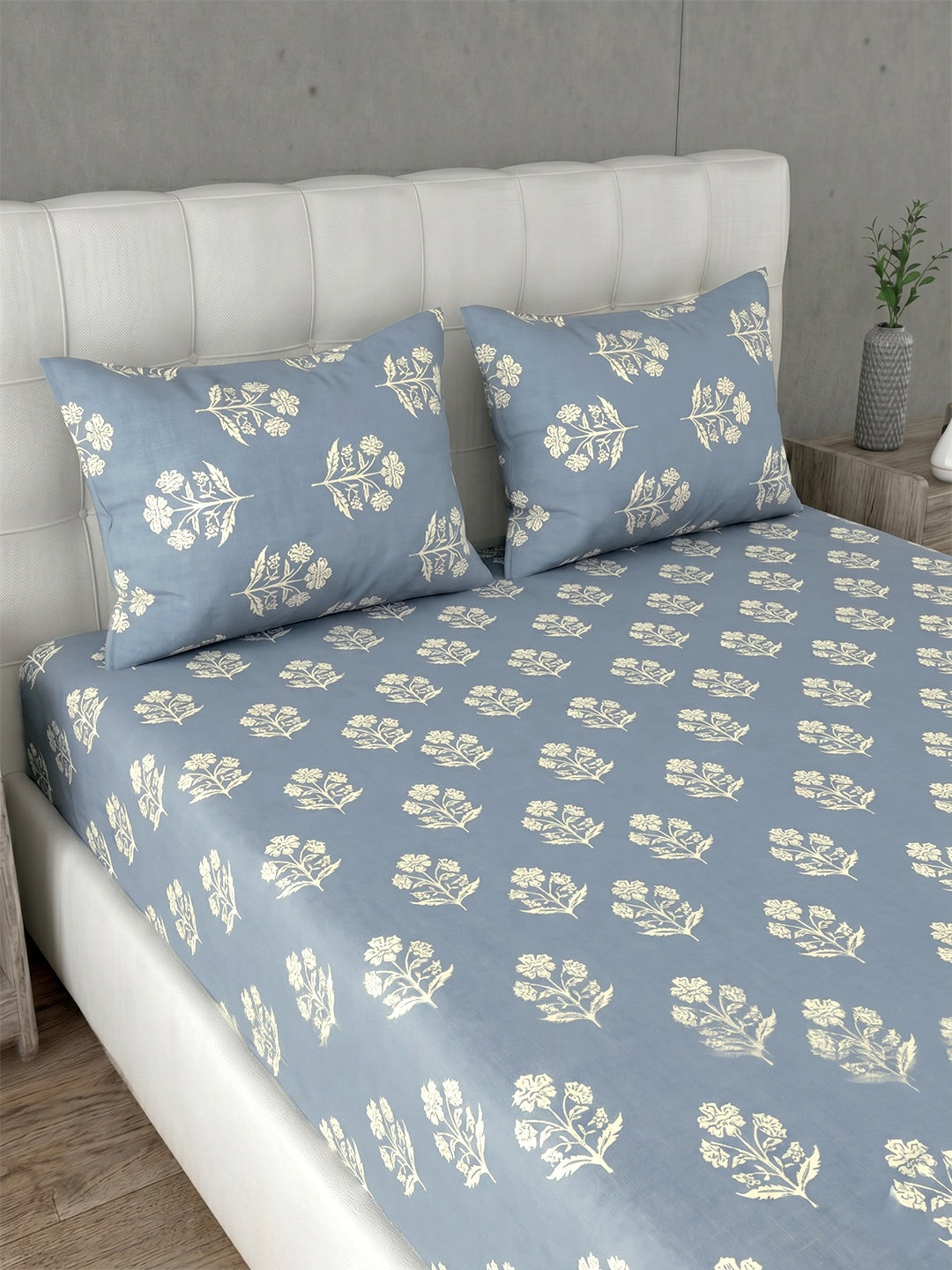 Honeybrush Collection Bedsheet with 2 Pillow Covers (B)