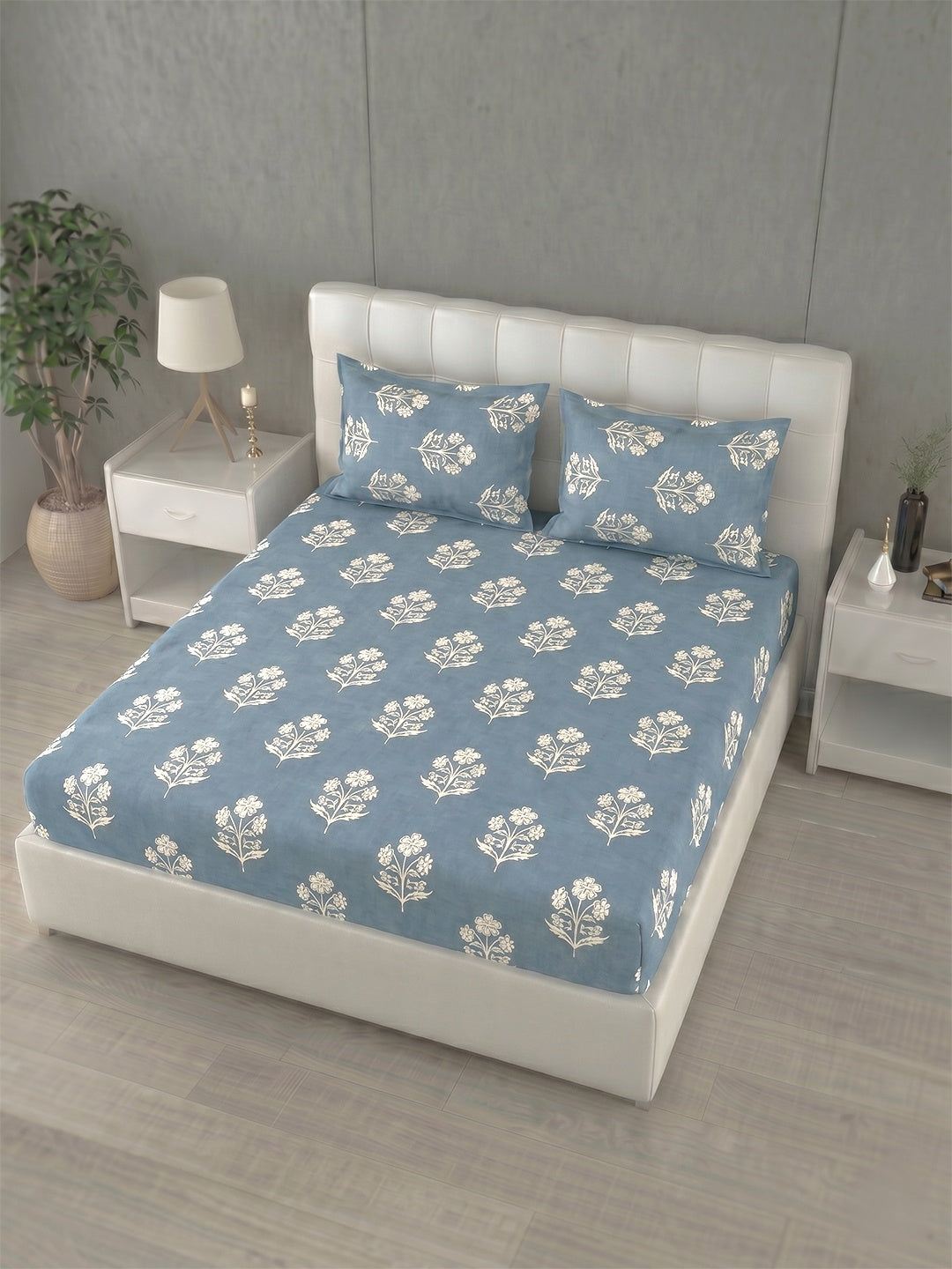 Honeybrush Collection Bedsheet with 2 Pillow Covers (B)