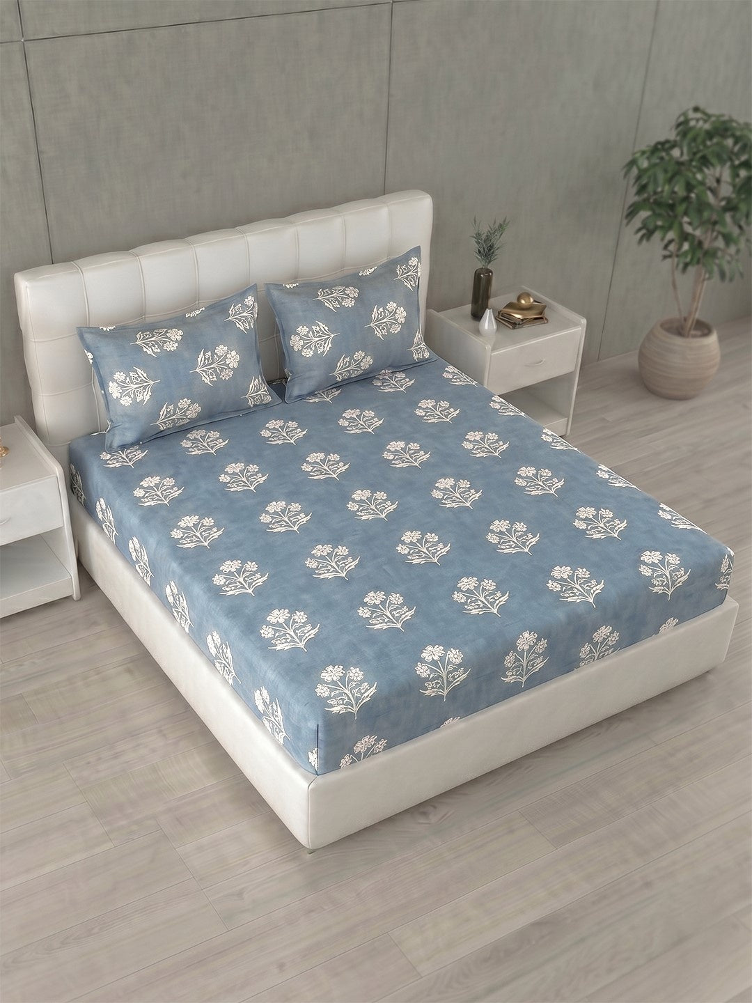 Honeybrush Collection Bedsheet with 2 Pillow Covers (B)