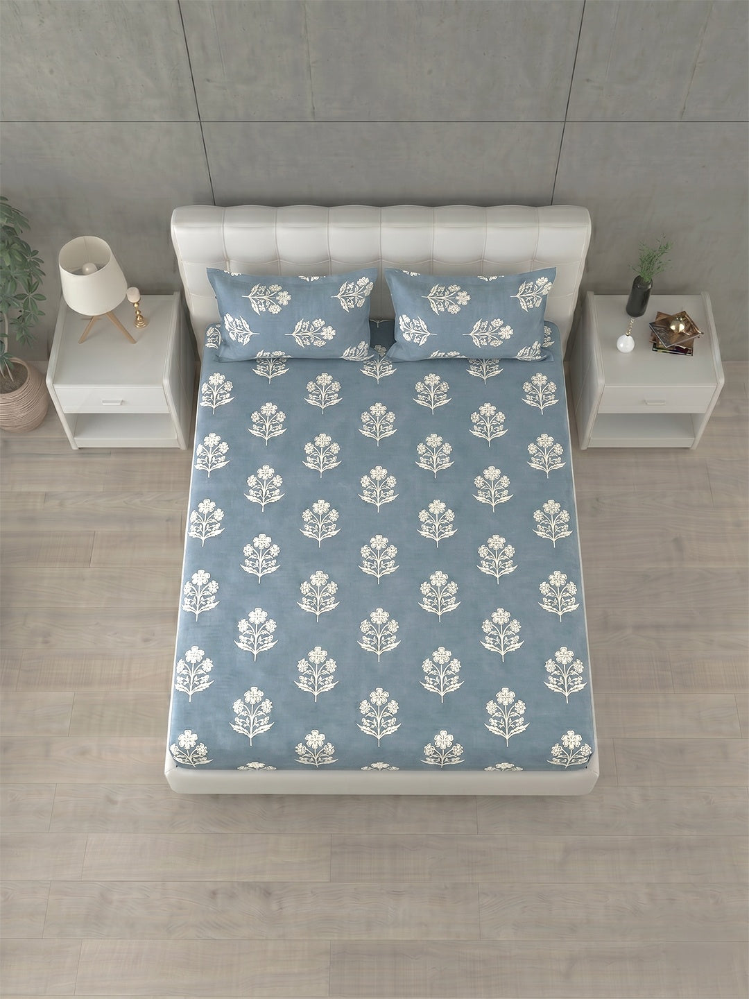 Honeybrush Collection Bedsheet with 2 Pillow Covers (B)