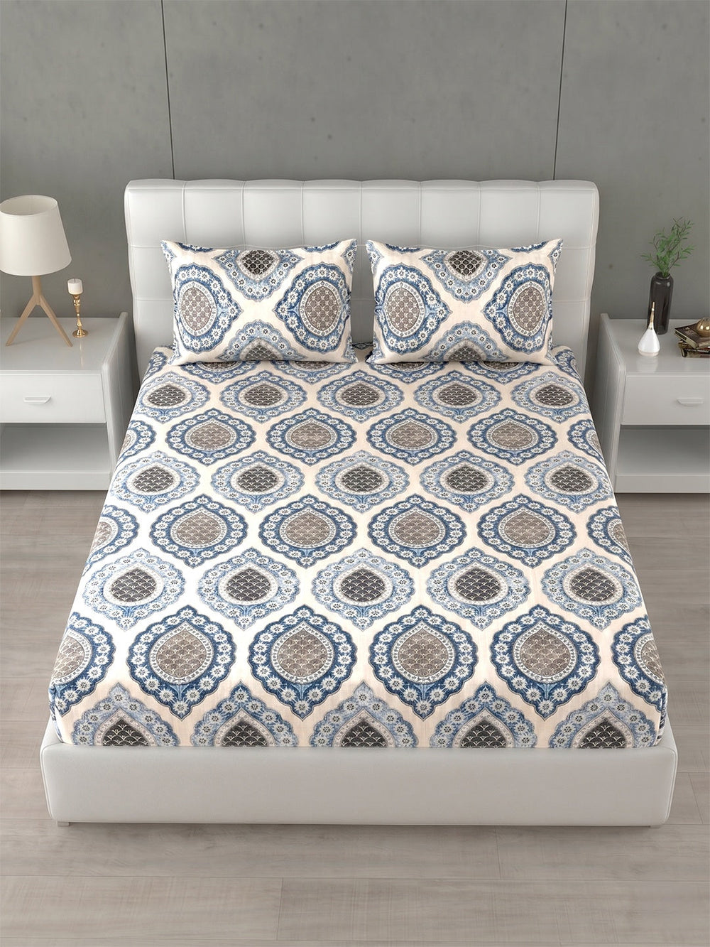 Honeybrush Collection Bedsheet with 2 Pillow Covers (A)
