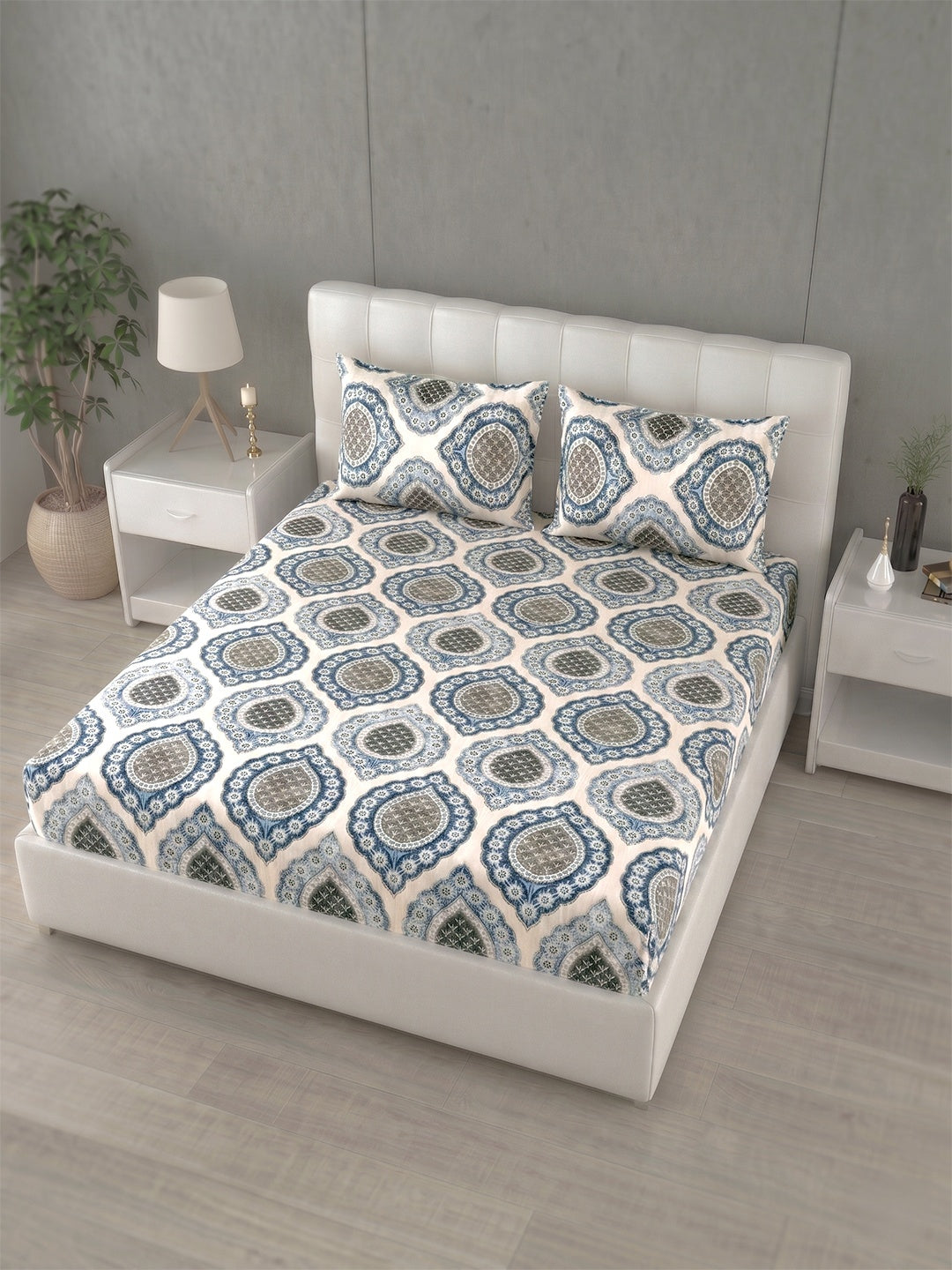 Honeybrush Collection Bedsheet with 2 Pillow Covers (A)