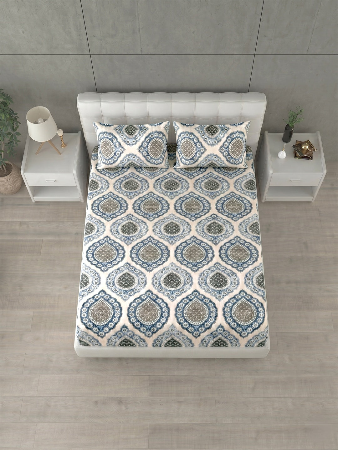 Honeybrush Collection Bedsheet with 2 Pillow Covers (A)
