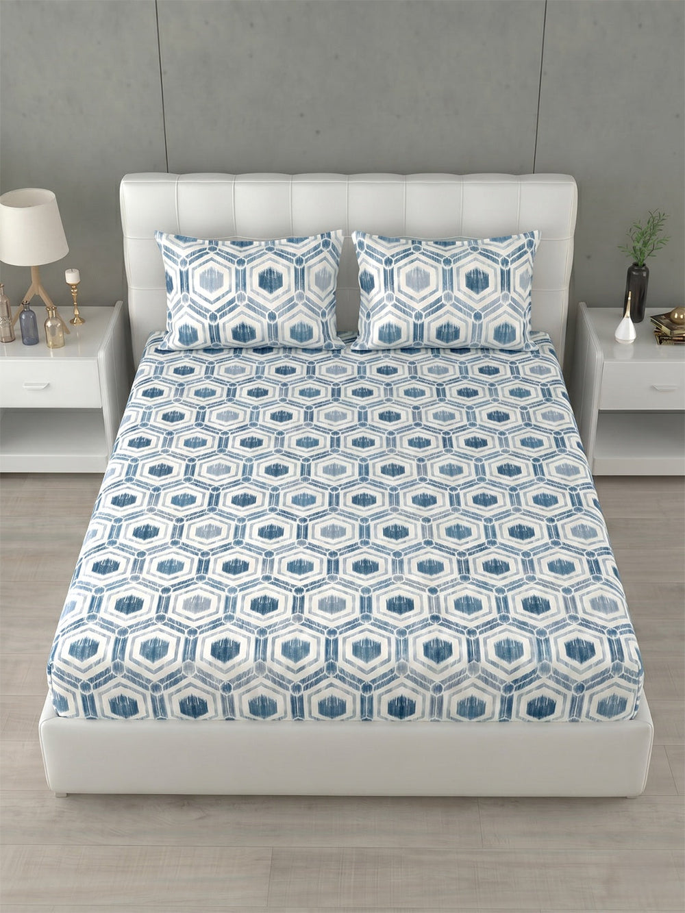 Honeybrush Collection Bedsheet with 2 Pillow Covers (A)