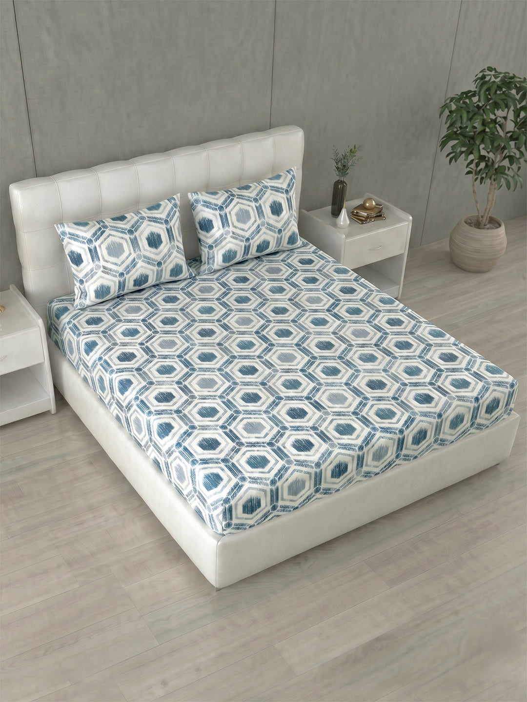 Honeybrush Collection Bedsheet with 2 Pillow Covers (A)