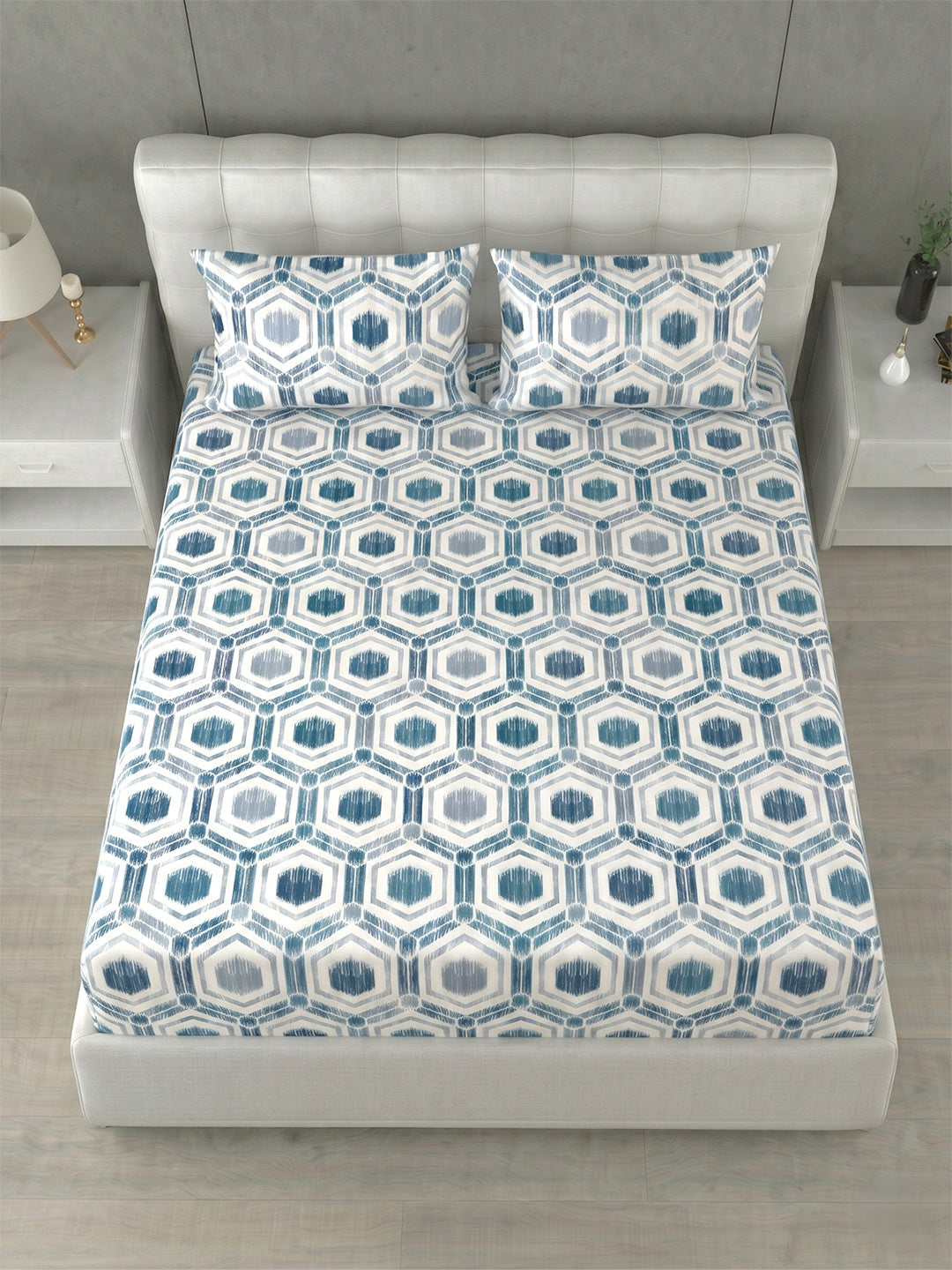 Honeybrush Collection Bedsheet with 2 Pillow Covers (A)