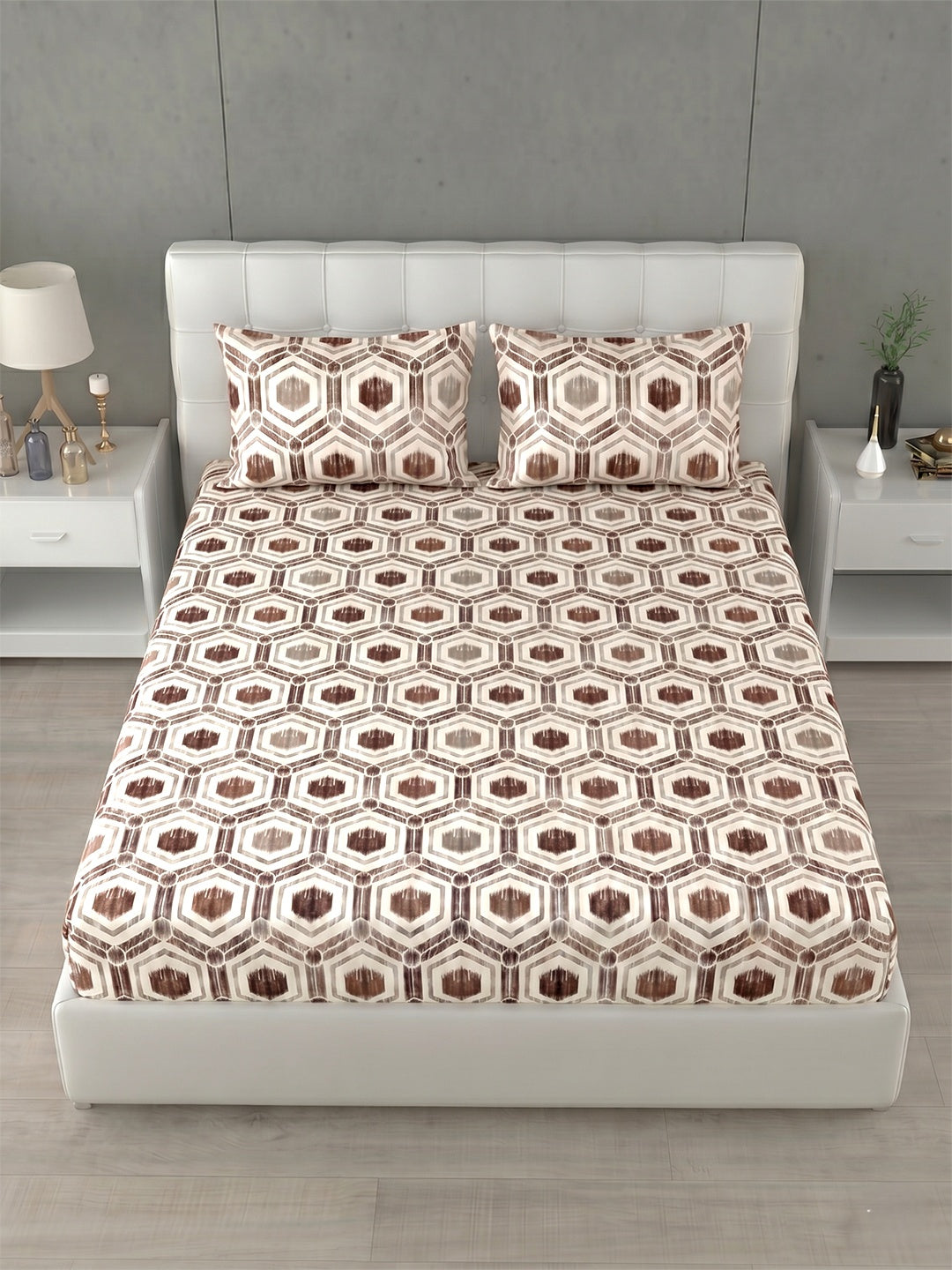 Honeybrush Collection Bedsheet with 2 Pillow Covers
