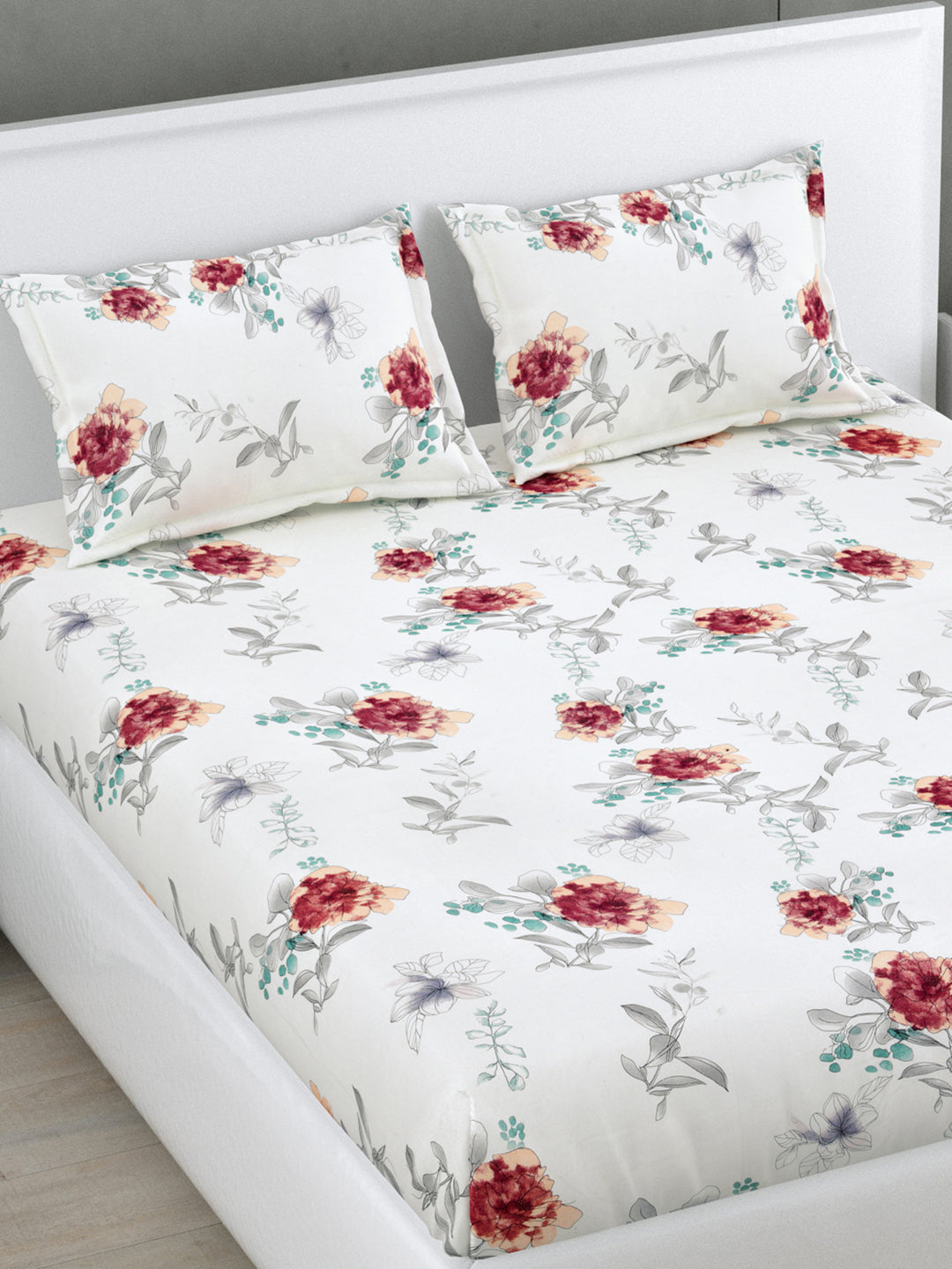 Porcelaine 160 TC Cotton Bedsheet Set