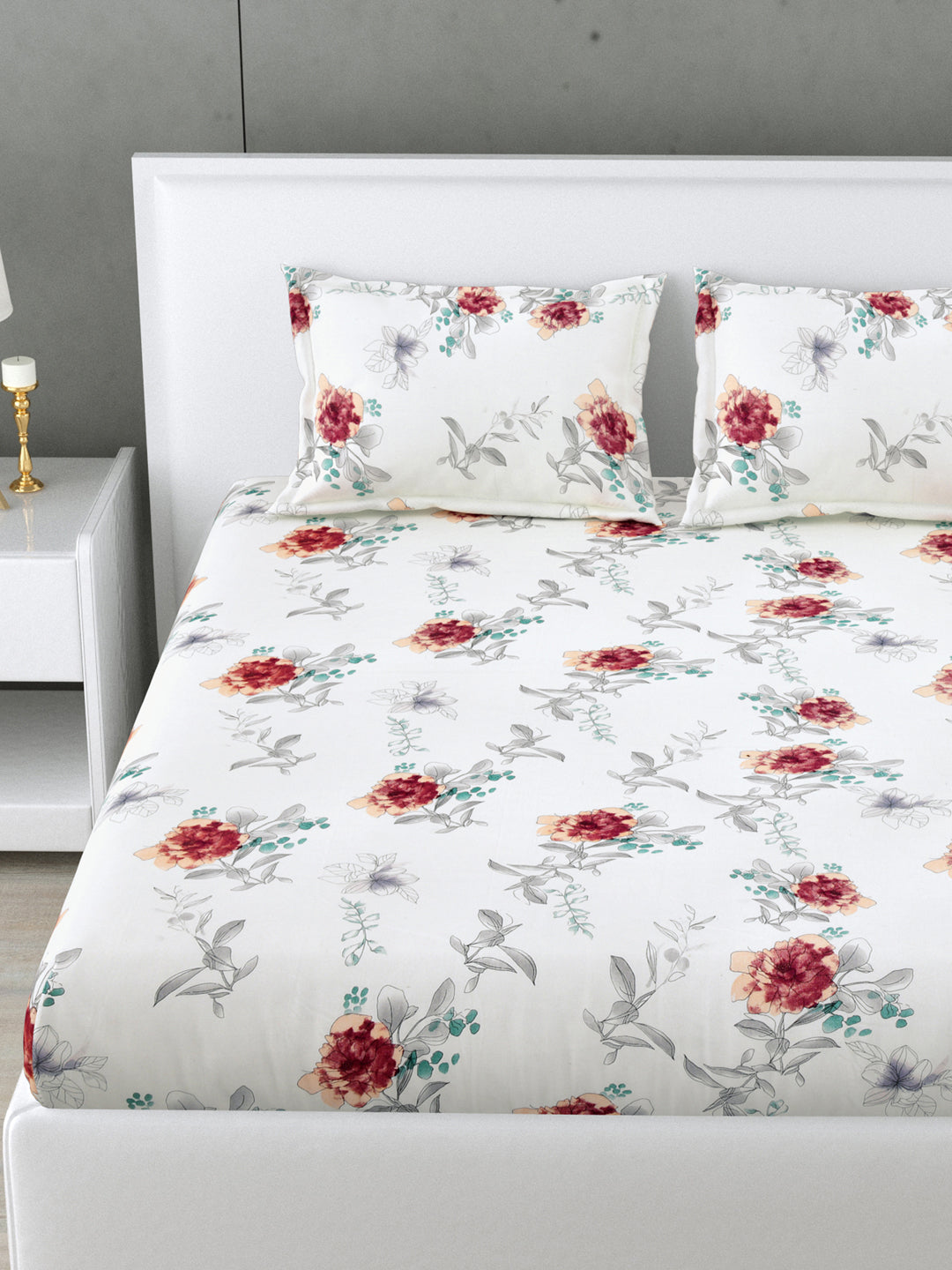 Porcelaine 160 TC Cotton Bedsheet Set