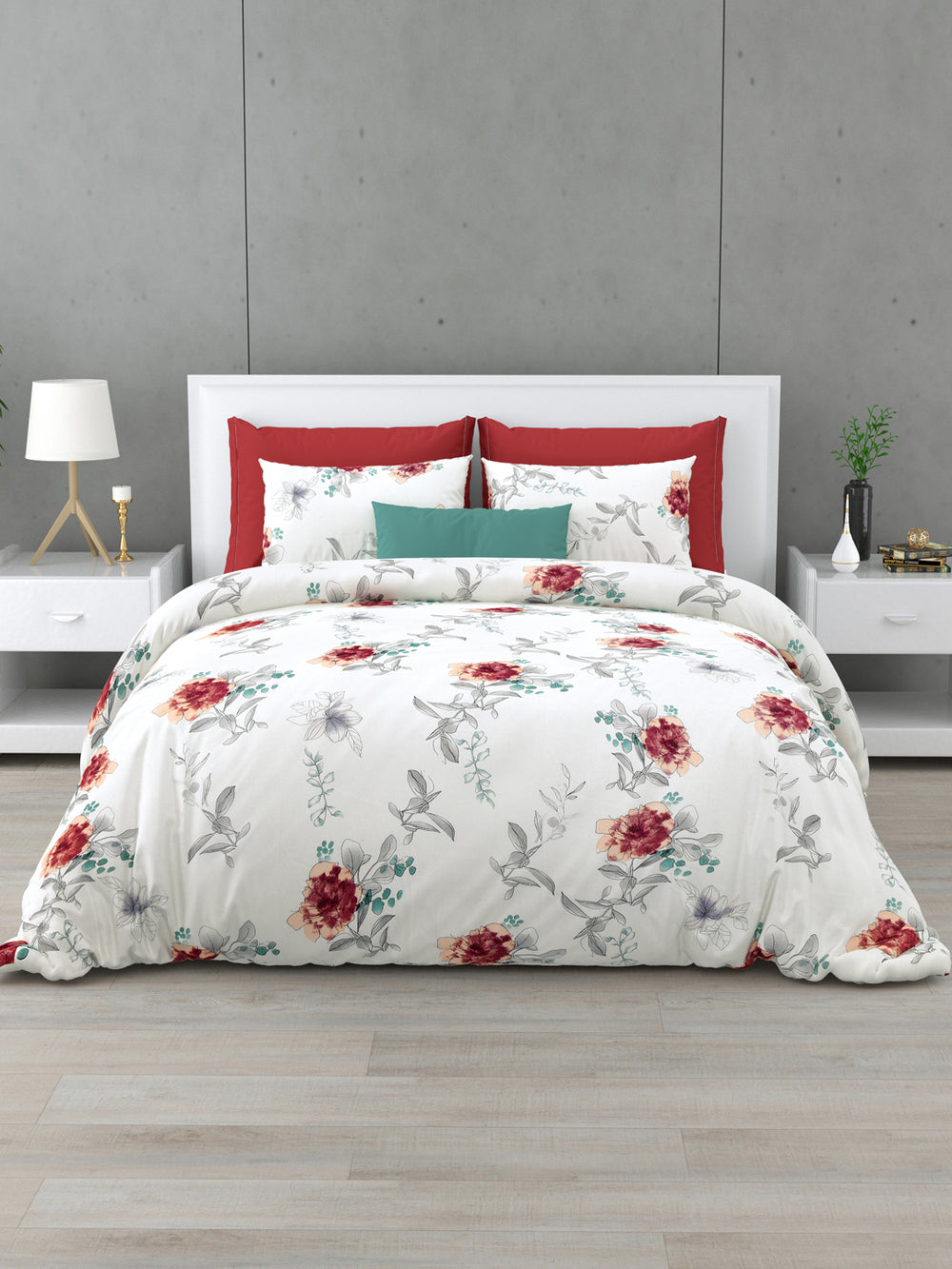 Porcelaine 160 TC Cotton Bedsheet Set