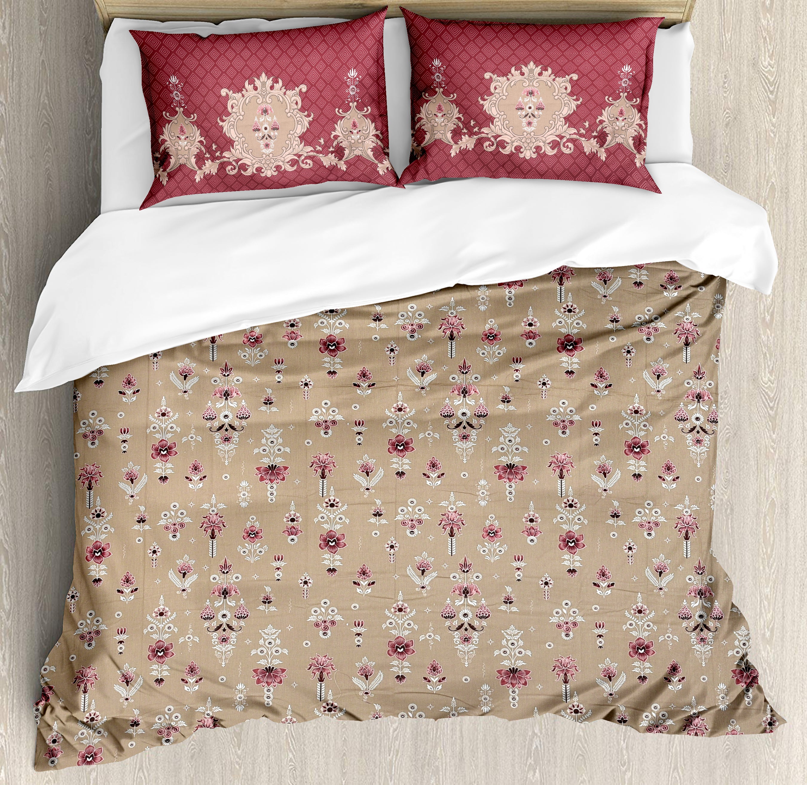 Ashbury 210 TC Cotton Bedsheet Set - Brown