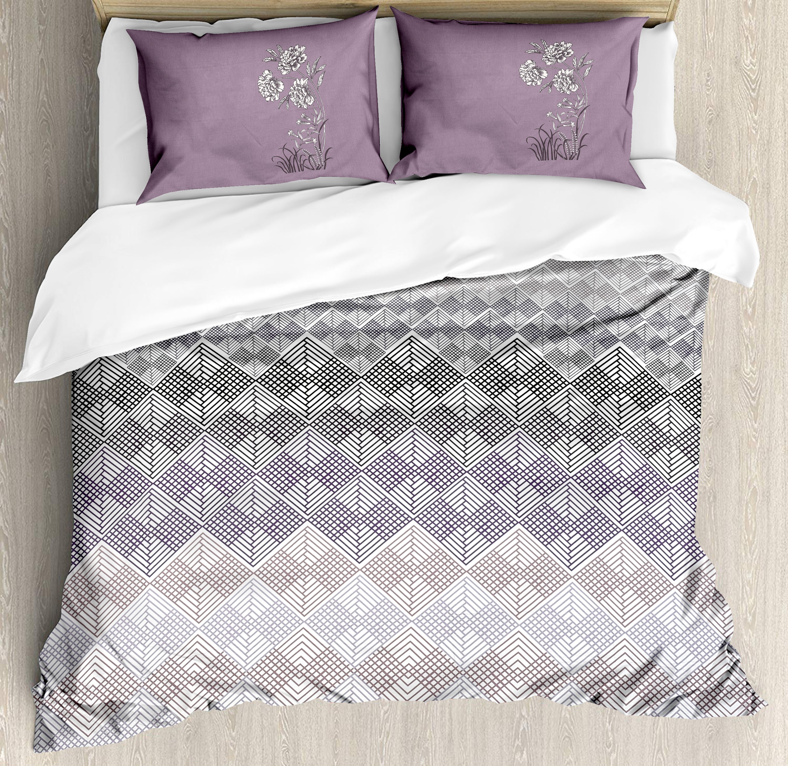 Mirae 210 TC Cotton Bedsheet Set - Grey