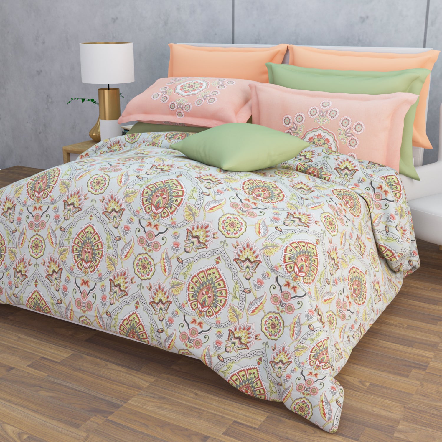 Selira 210 TC Cotton Bedsheet Set - Ivory
