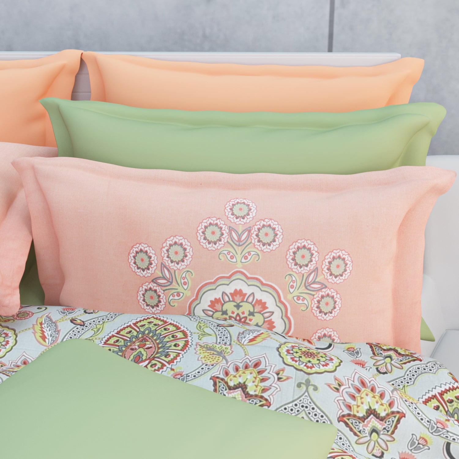 Selira 210 TC Cotton Bedsheet Set - Ivory