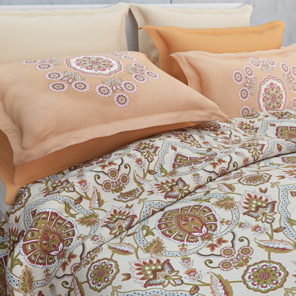 Selira 210 TC Cotton Bedsheet Set - Multi Color