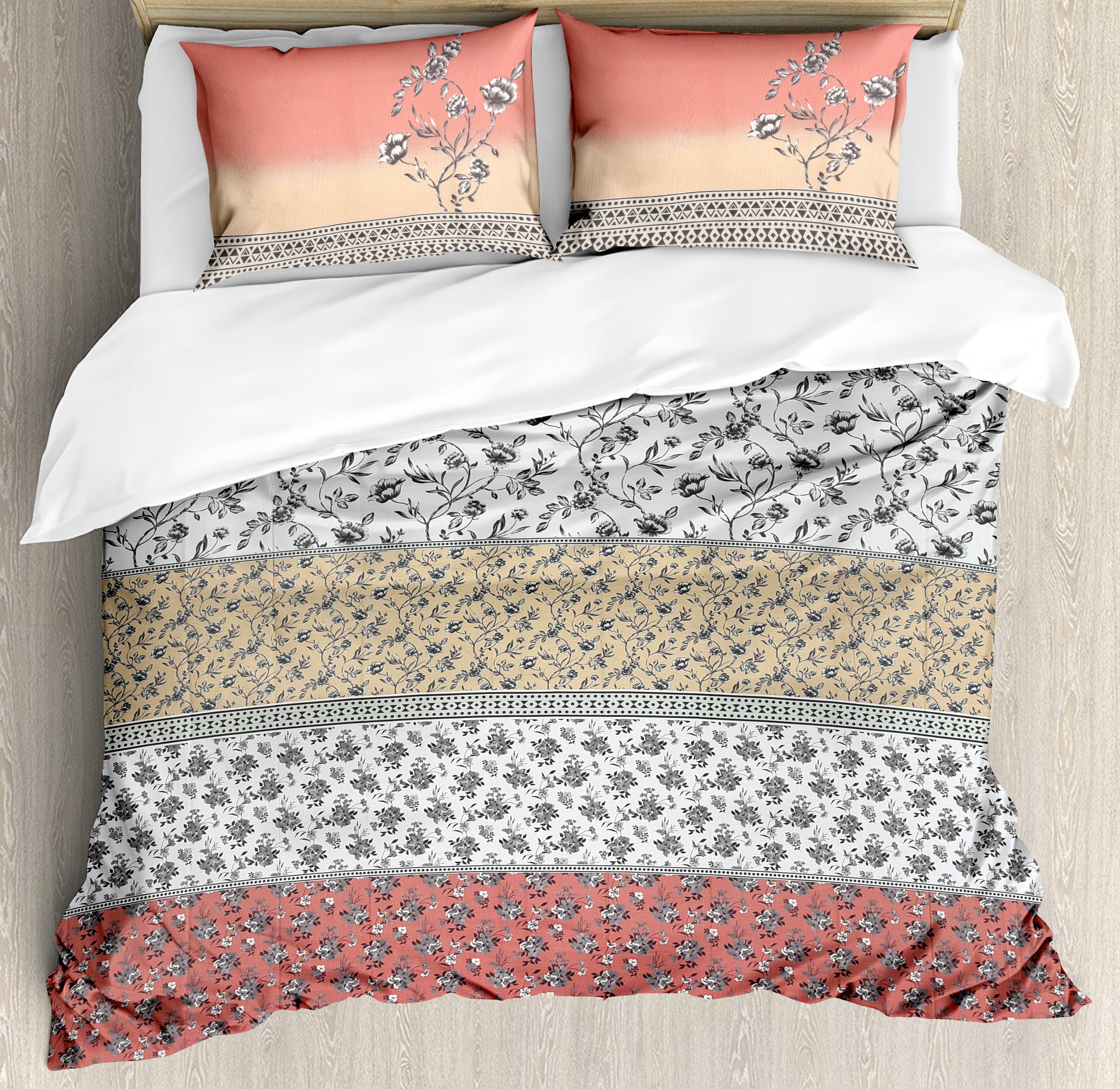 Heather 210 TC Cotton Bedsheet Set - White