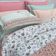 Heather 210 TC Cotton Bedsheet Set - Peach