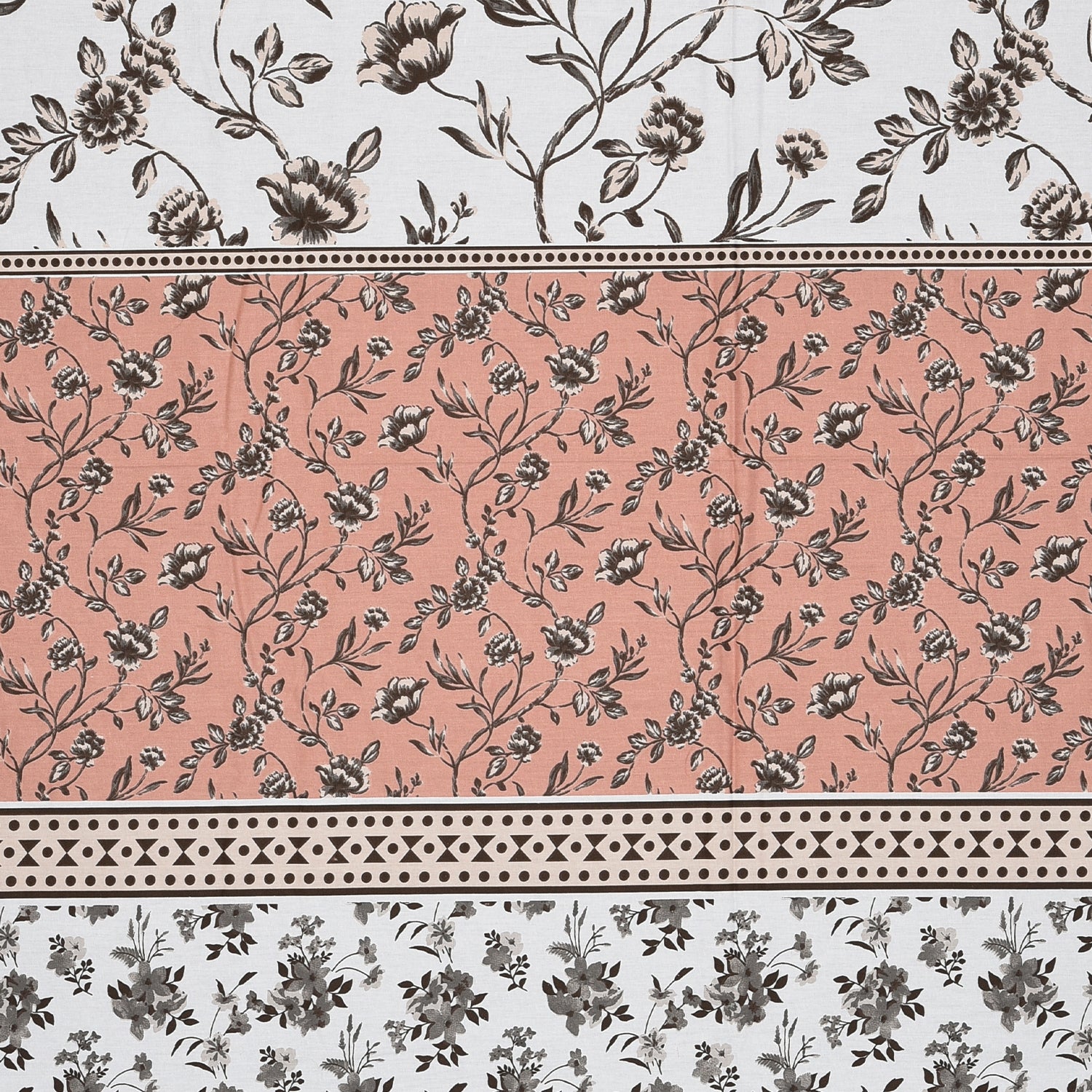 Heather 210 TC Cotton Bedsheet Set - Peach