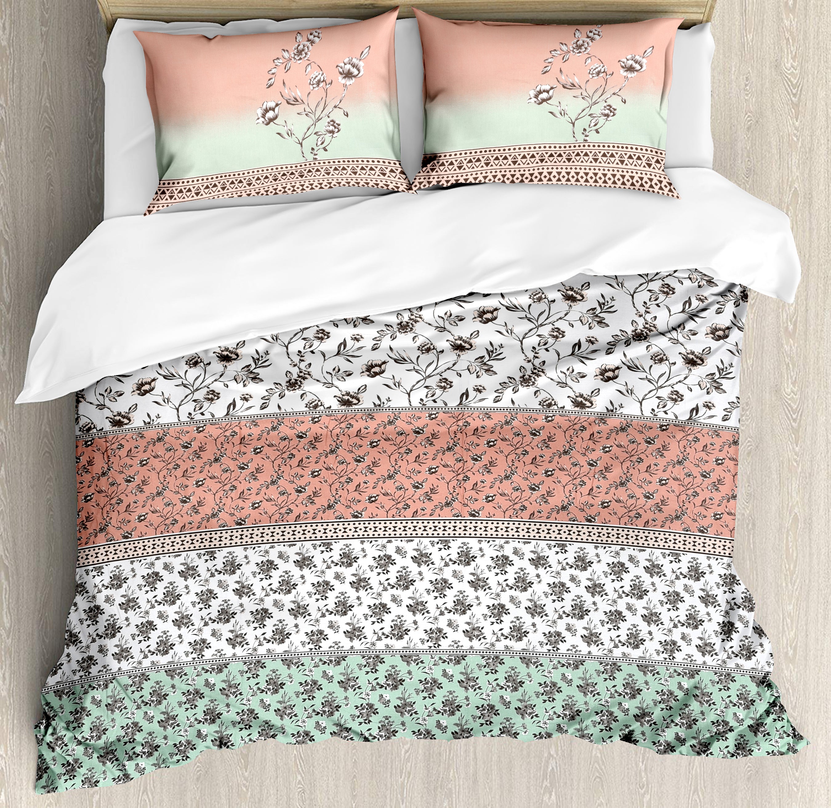 Heather 210 TC Cotton Bedsheet Set - Peach