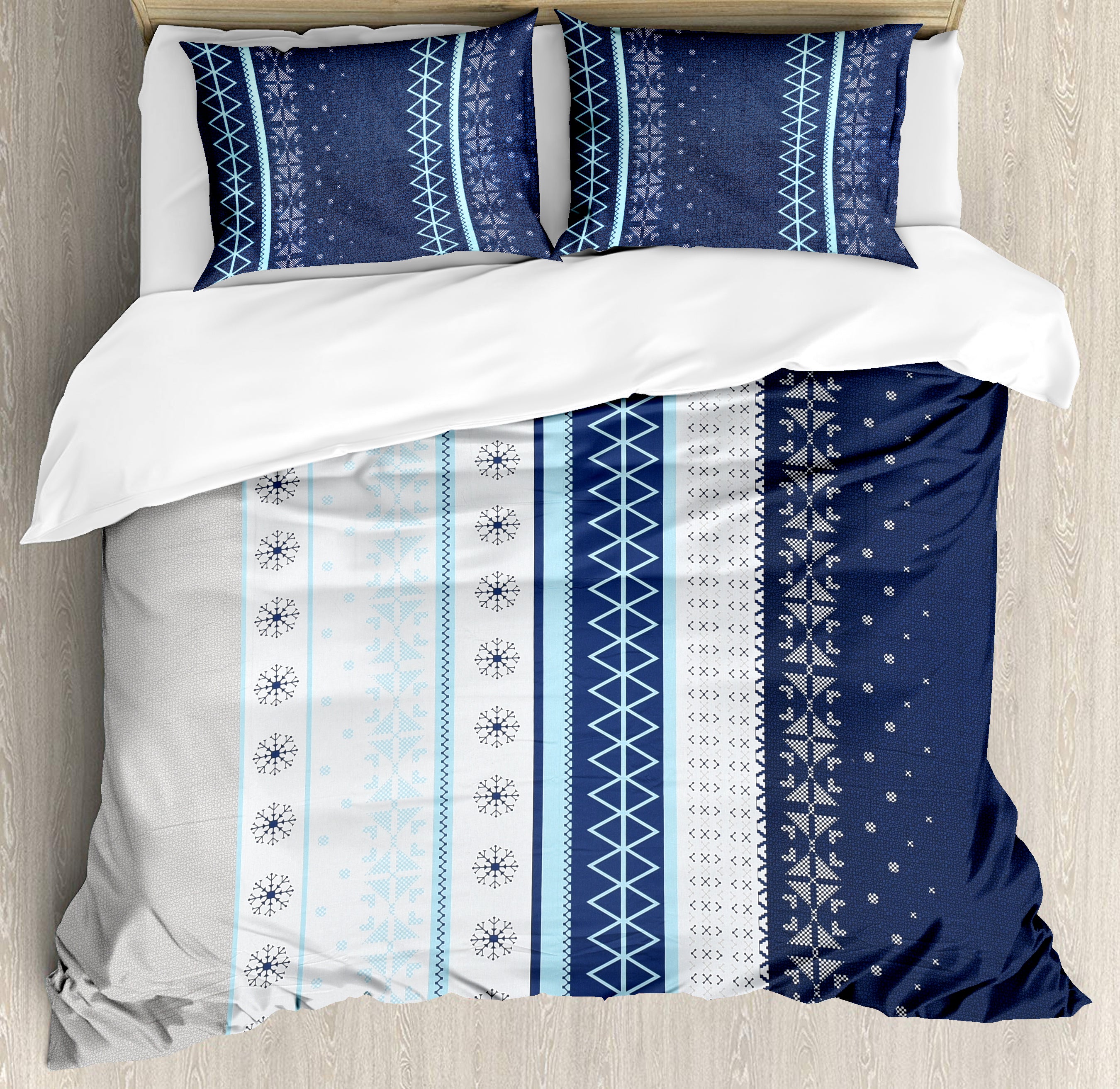 Tessaro 210 TC Cotton Bedsheet Set - Blue