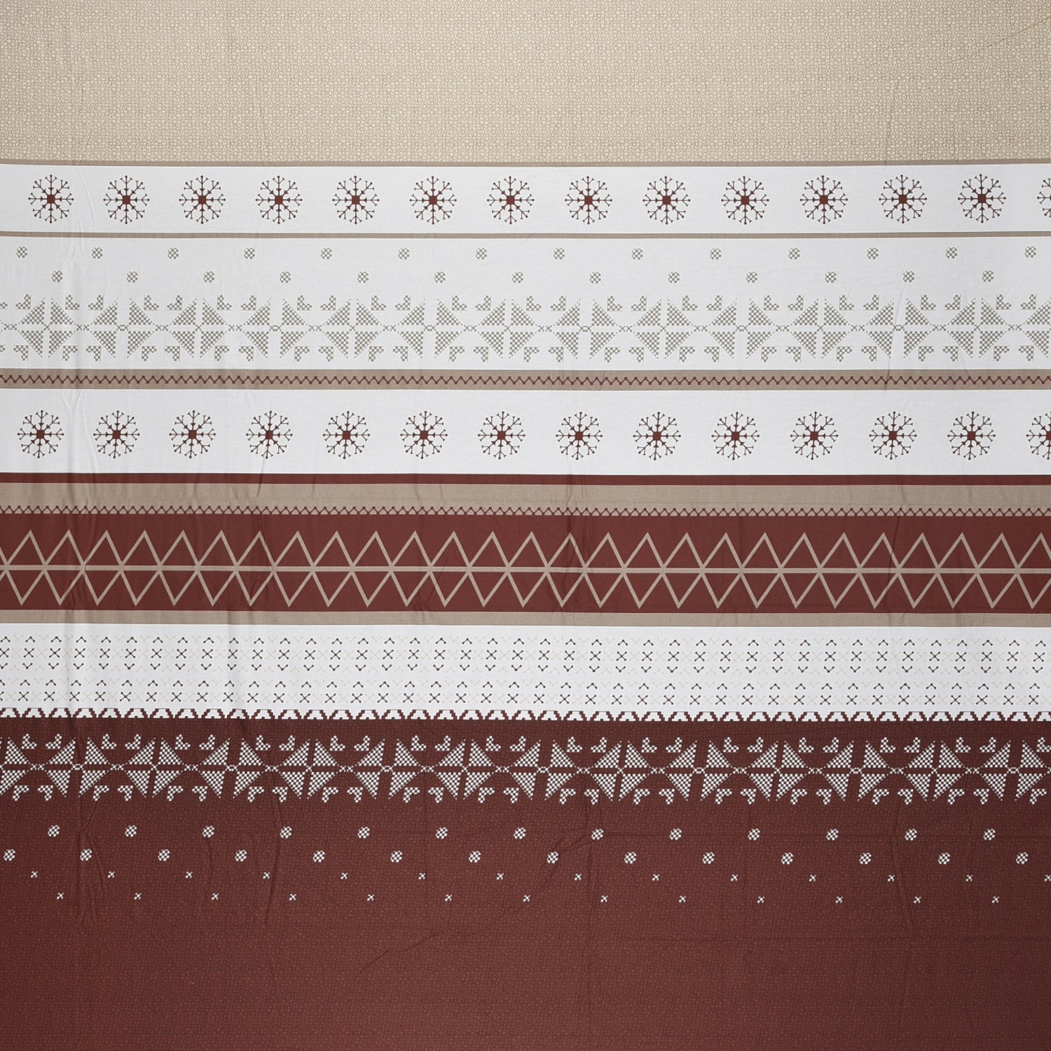 Tessaro 210 TC Cotton Bedsheet Set - Brown