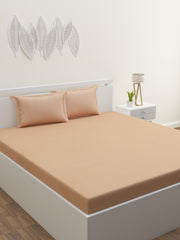 Melange Collection 300 TC Bedsheet Set - Beige