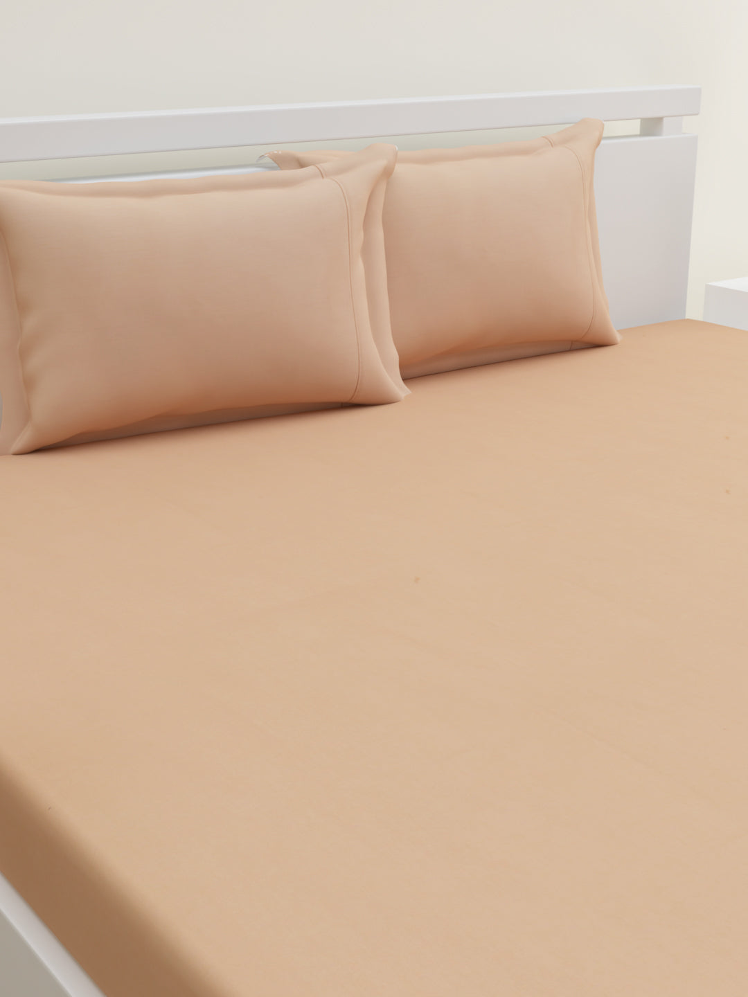 Melange Collection 300 TC Bedsheet Set - Beige