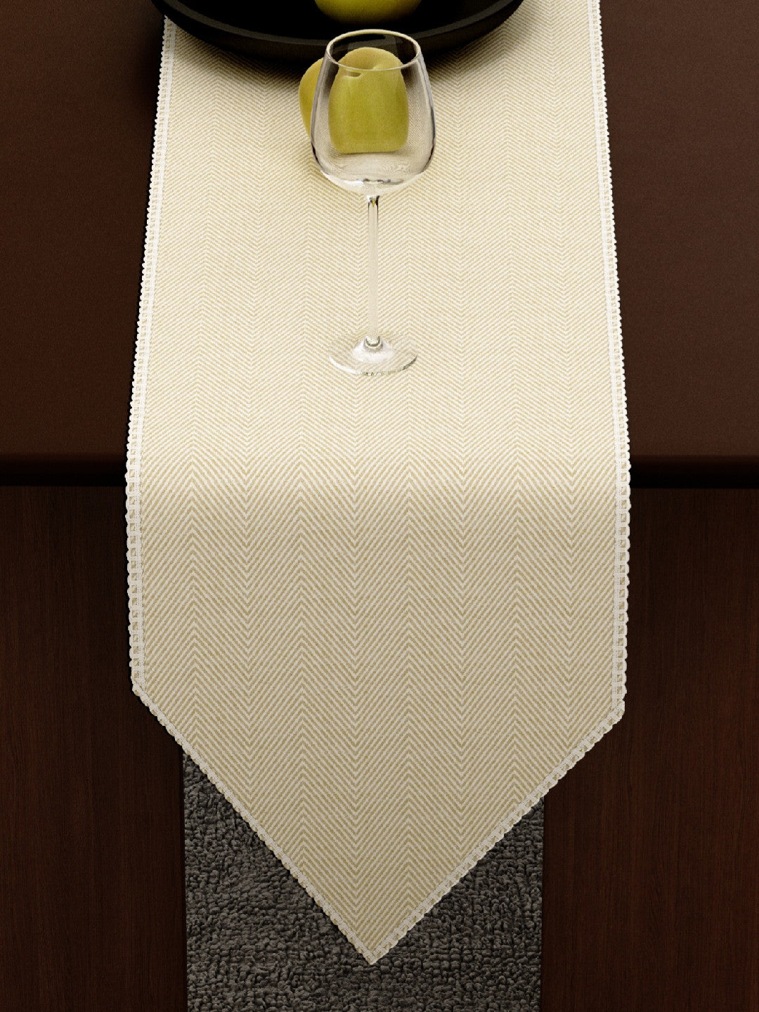 Portia Table Linen Collection - Table Runner - Gold