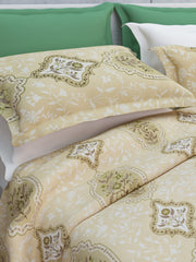 Zehna Cotton Bedsheet Set | Everyday Bedwear - Tan