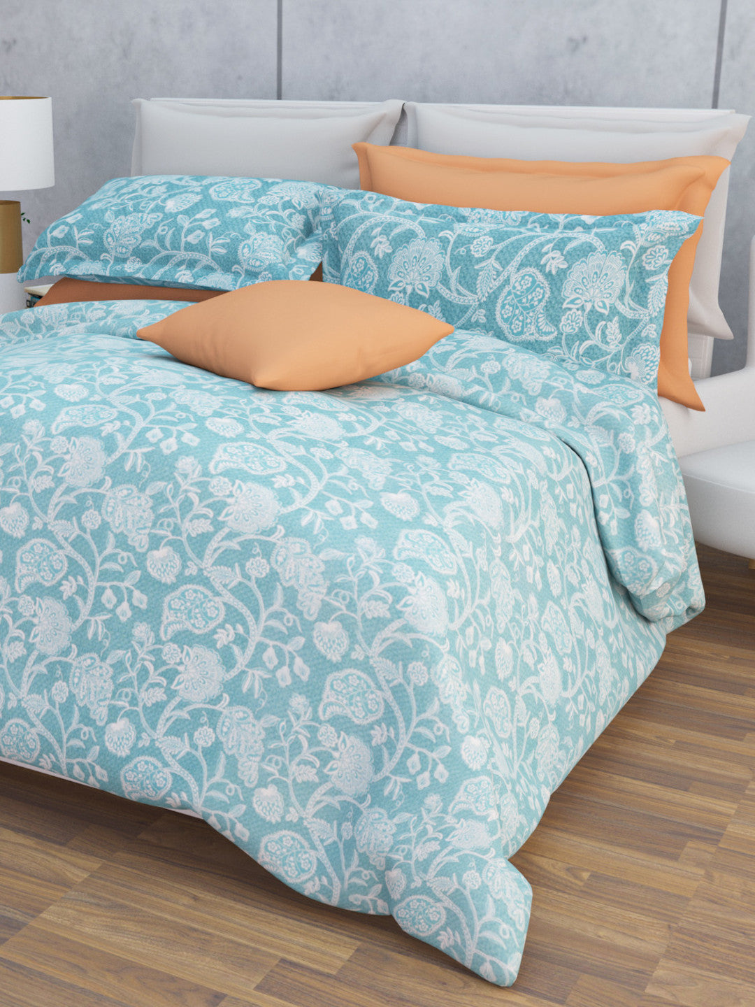Niraaz Cotton Bedsheet Set | Everyday Bedwear - Blue
