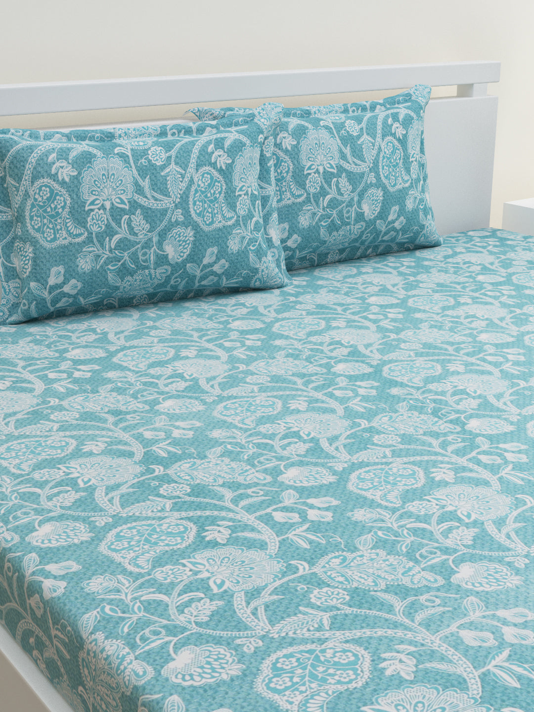 Niraaz Cotton Bedsheet Set | Everyday Bedwear - Blue