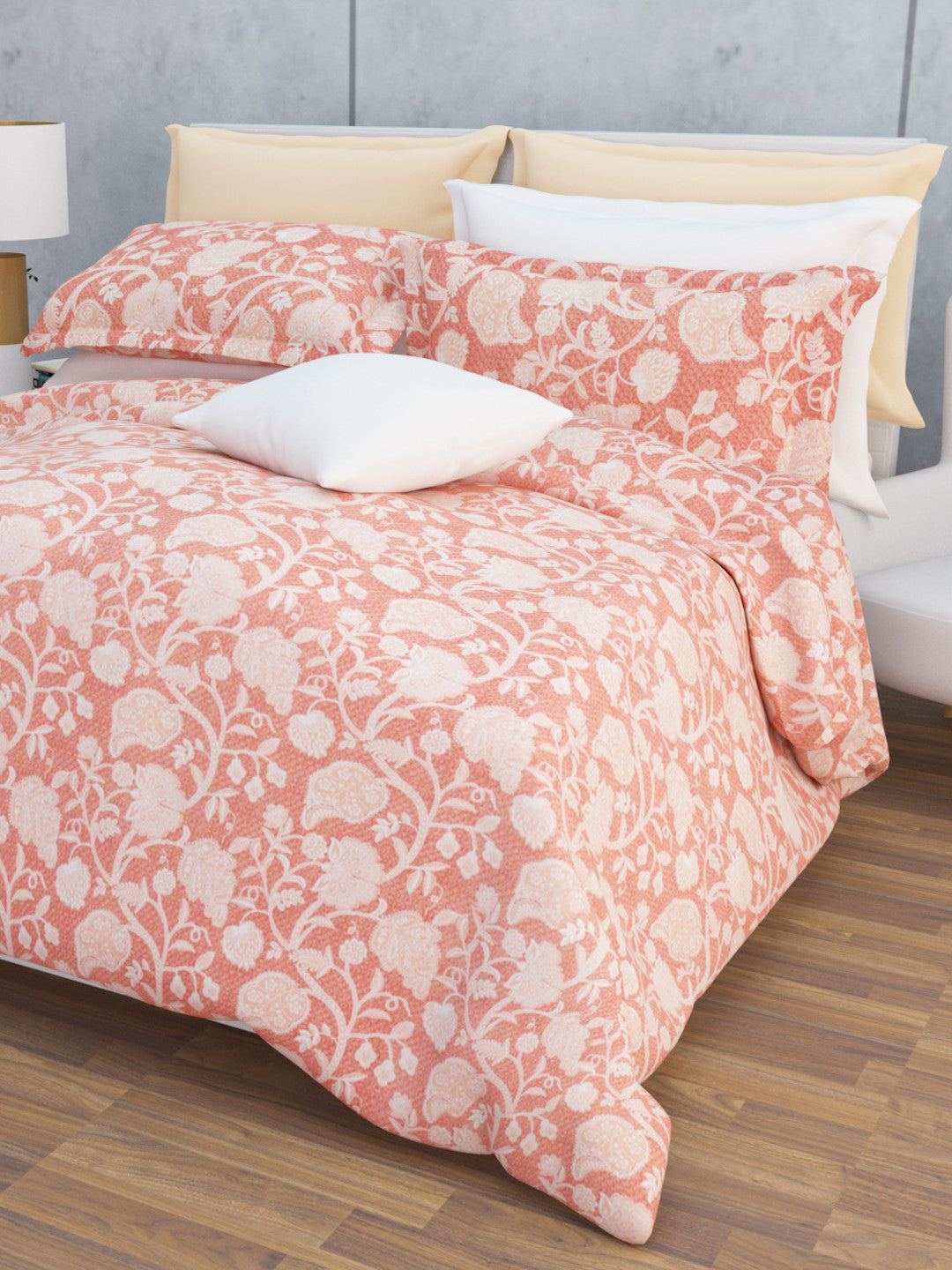 Niraaz Cotton Bedsheet Set | Everyday Bedwear - Red