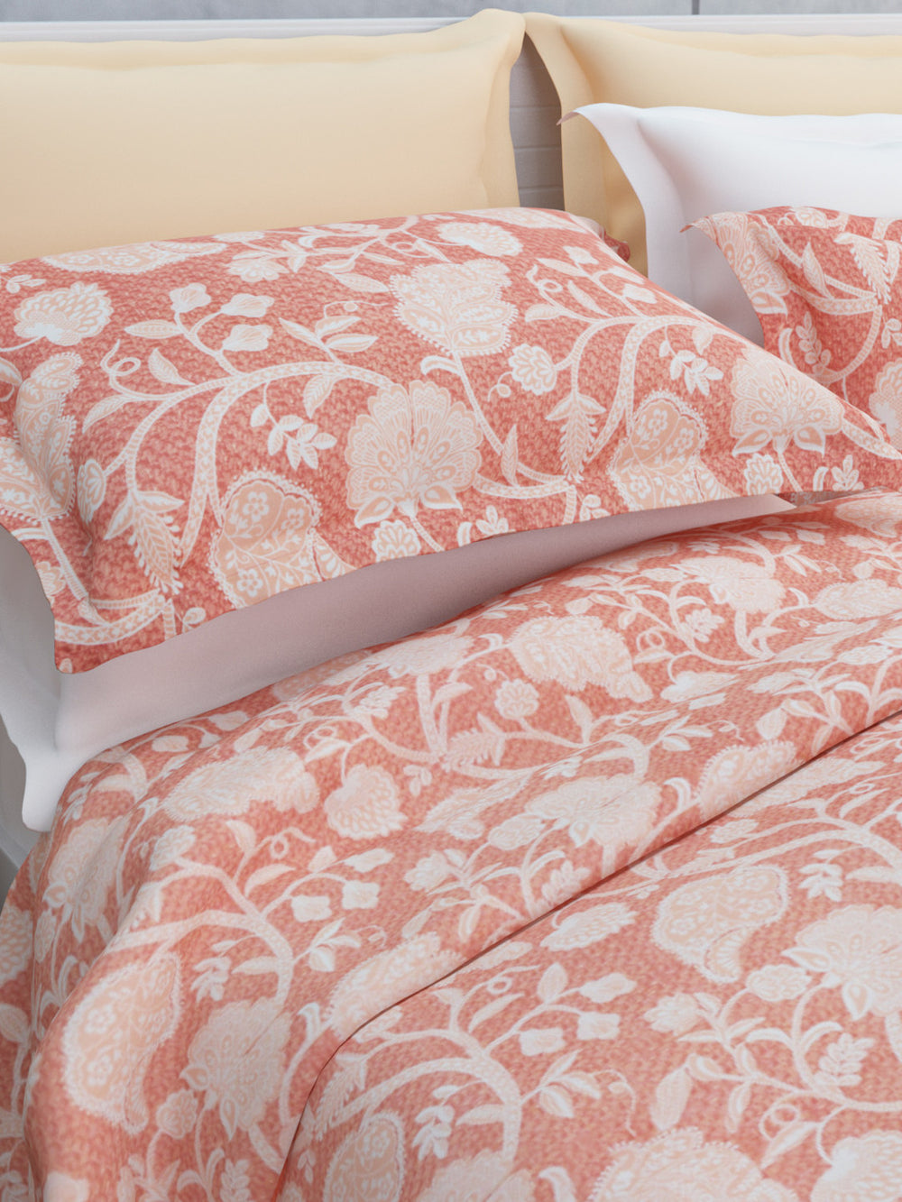 Niraaz Cotton Bedsheet Set | Everyday Bedwear - Red
