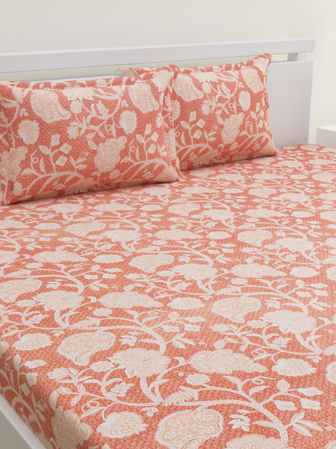 Niraaz Cotton Bedsheet Set | Everyday Bedwear - Red